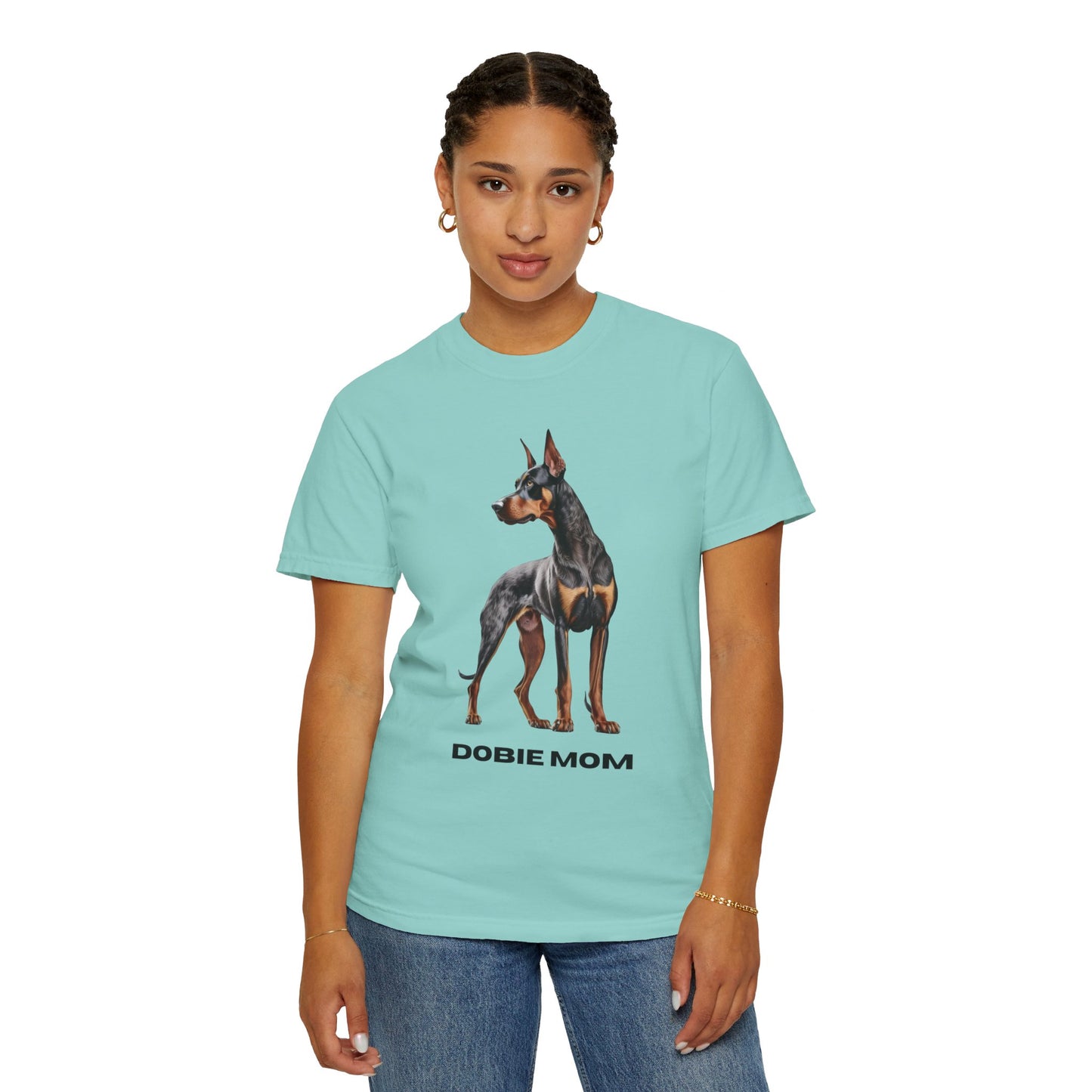 Dobie Mom Unisex Garment-Dyed T-shirt