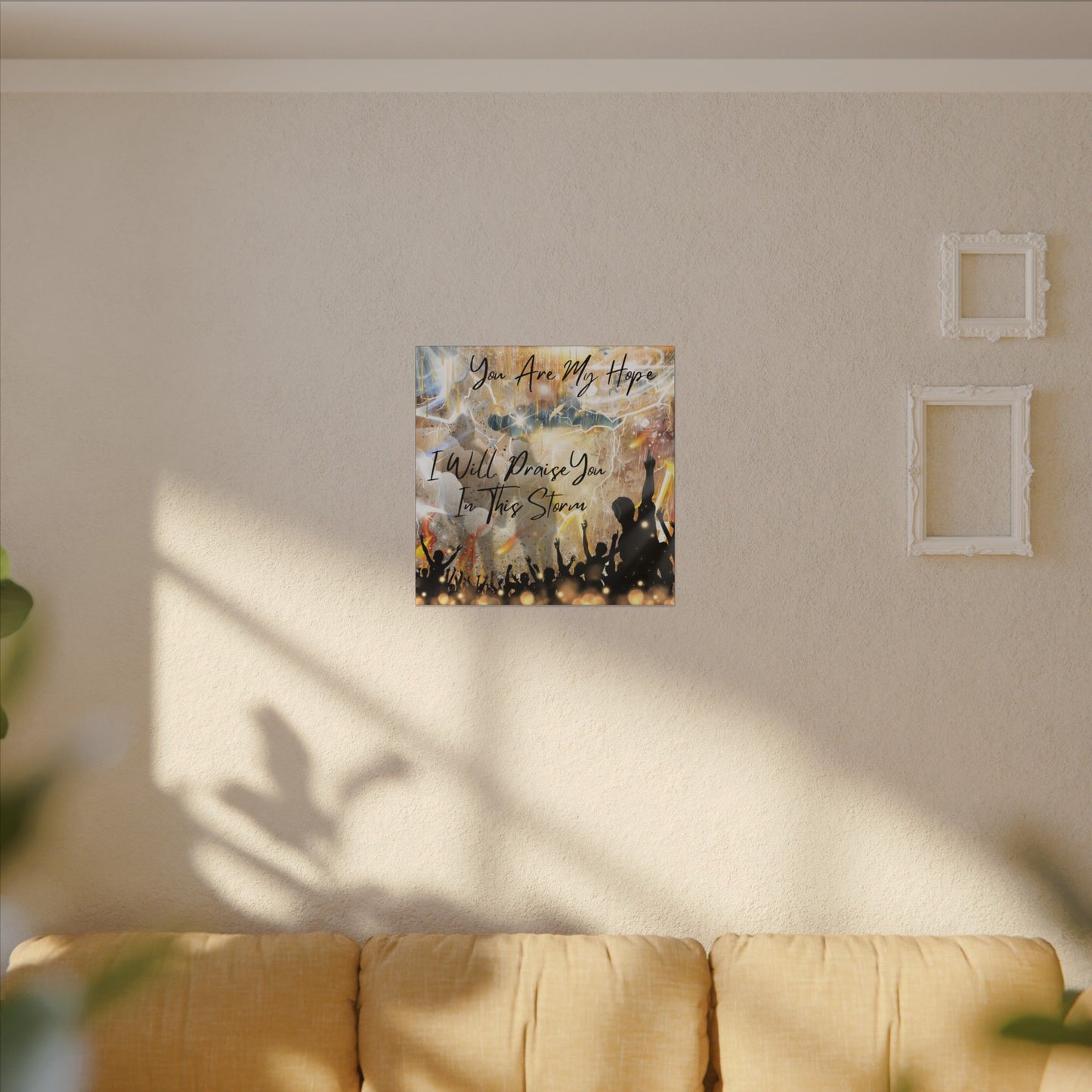 I Will Praise You - Inspirational Canvas Art Print, Faith Decor, Wall Art for Living Room, Uplifting Home Decor, Christian Gift, Praise Wall Hanging