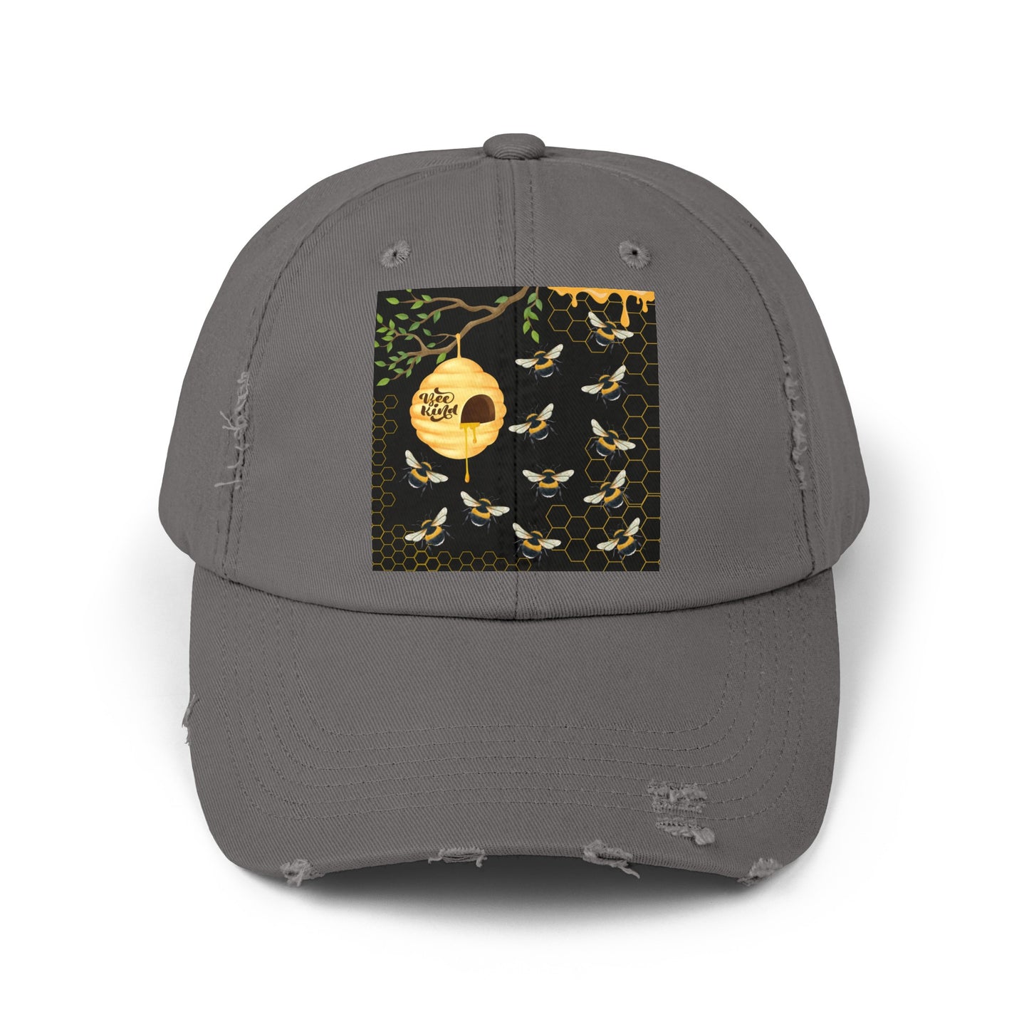 Bee Kind Unisex Distressed Cap