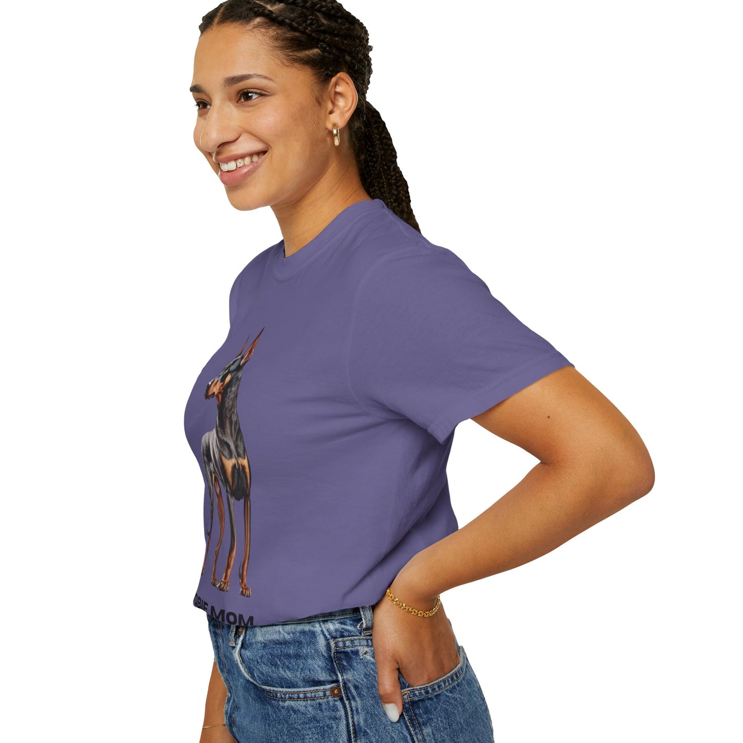 Dobie Mom Unisex Garment-Dyed T-shirt