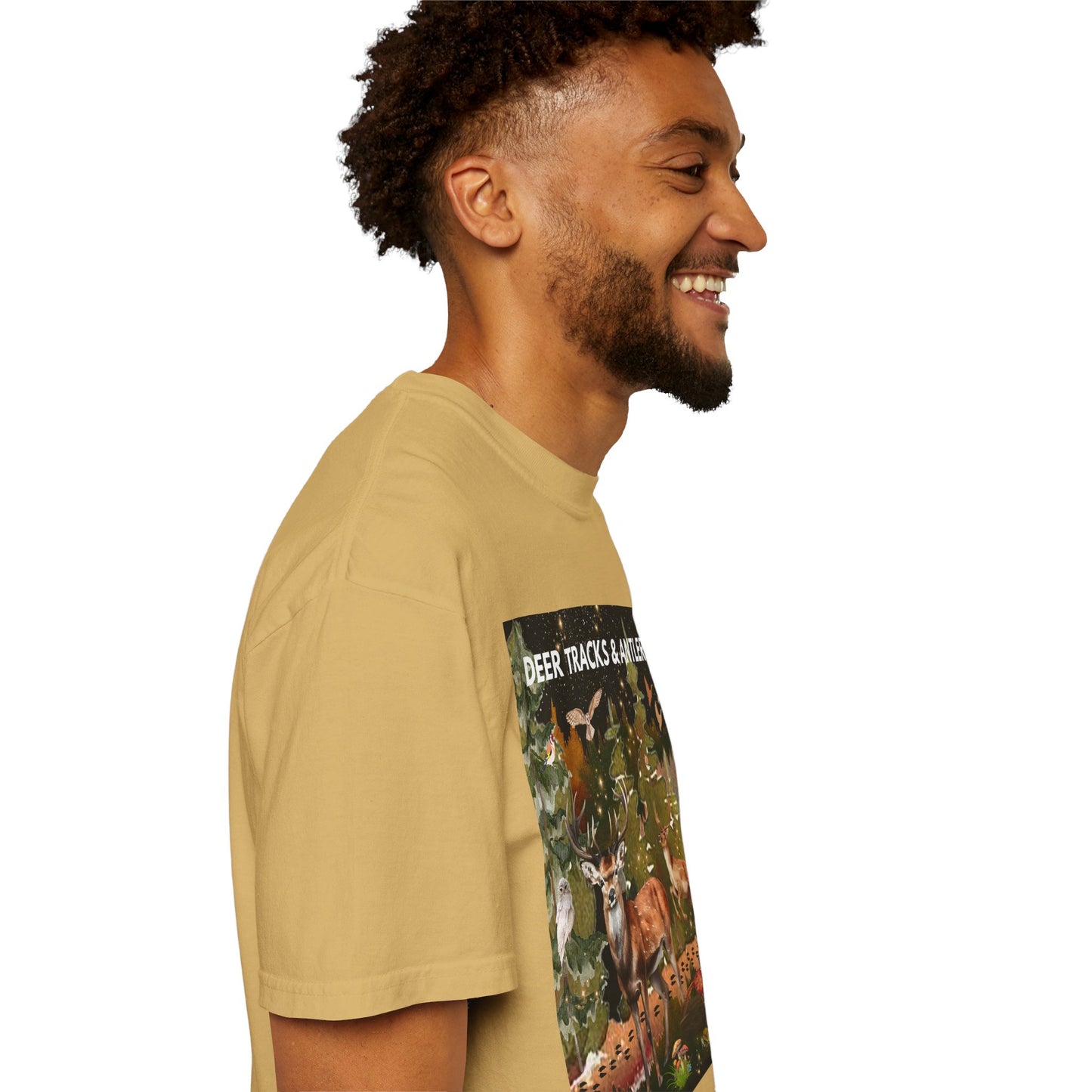 Deer Tracks & Antler Racks Unisex Garment-Dyed T-shirt