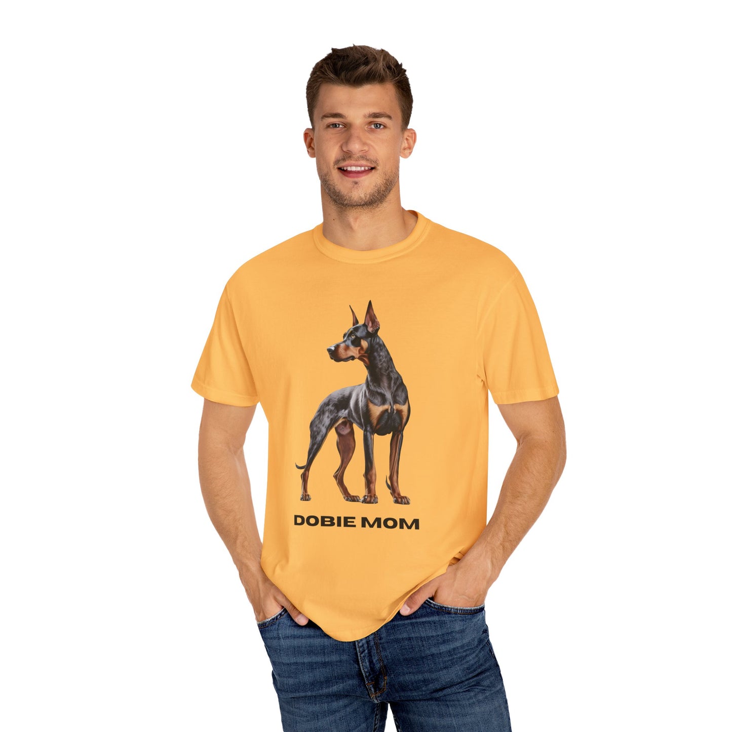 Dobie Mom Unisex Garment-Dyed T-shirt