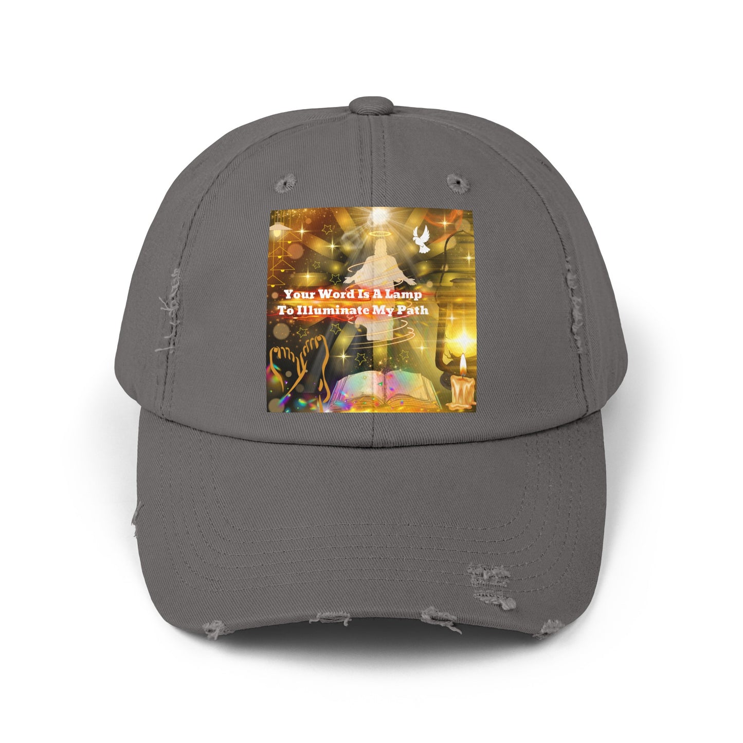 Your Word Unisex Distressed Cap