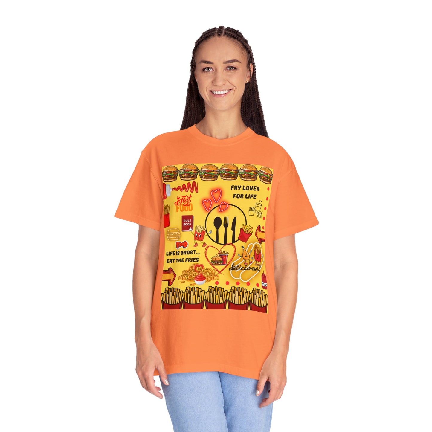 Eat The Fries Unisex Garment-Dyed T-shirt