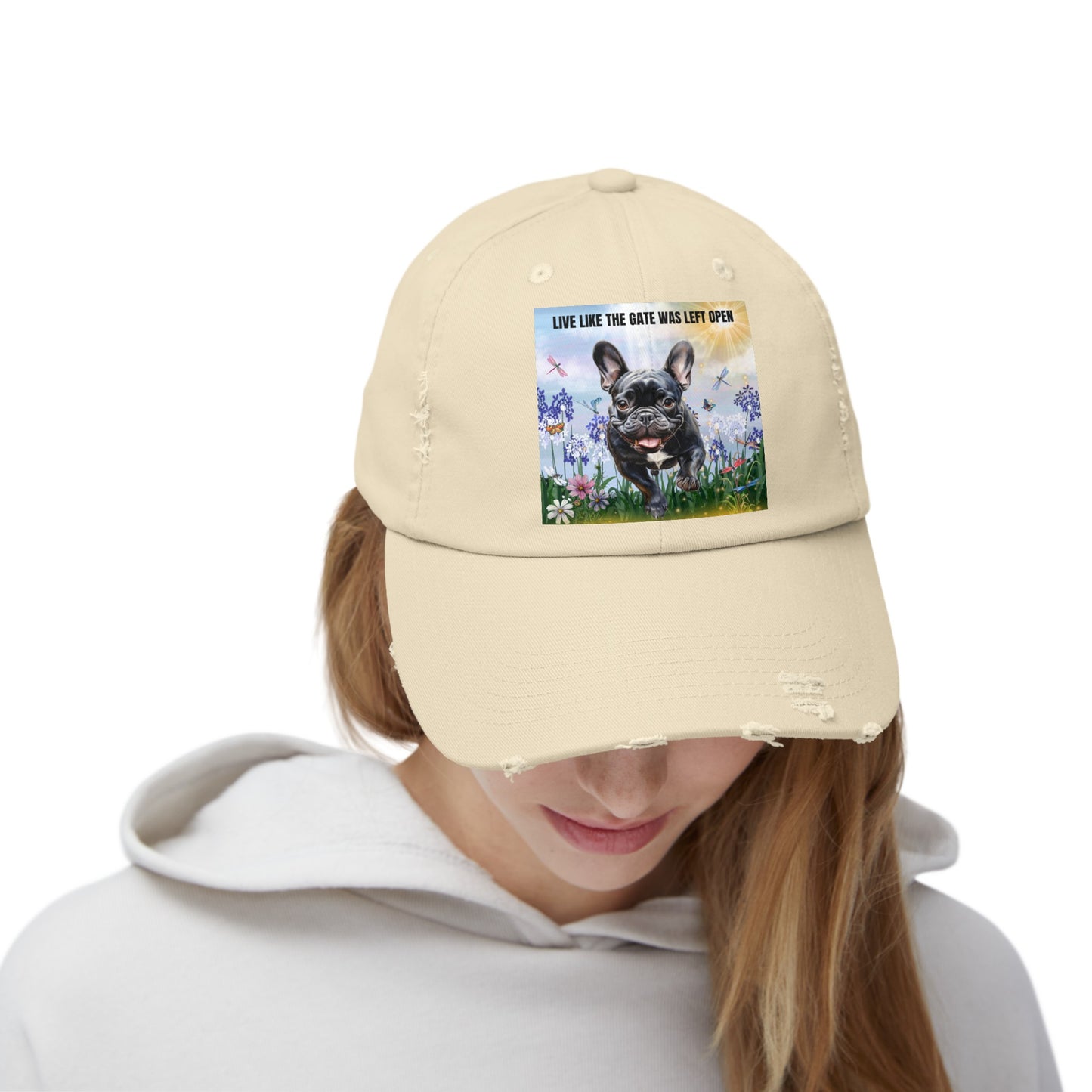 Live Like The Gate Was Left Open Unisex Distressed Cap