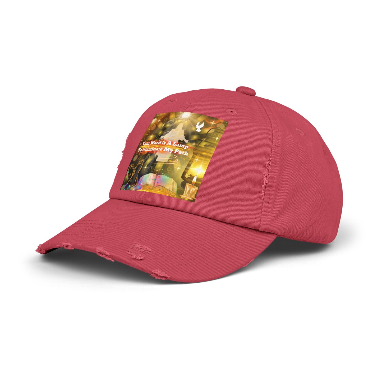 Your Word Unisex Distressed Cap