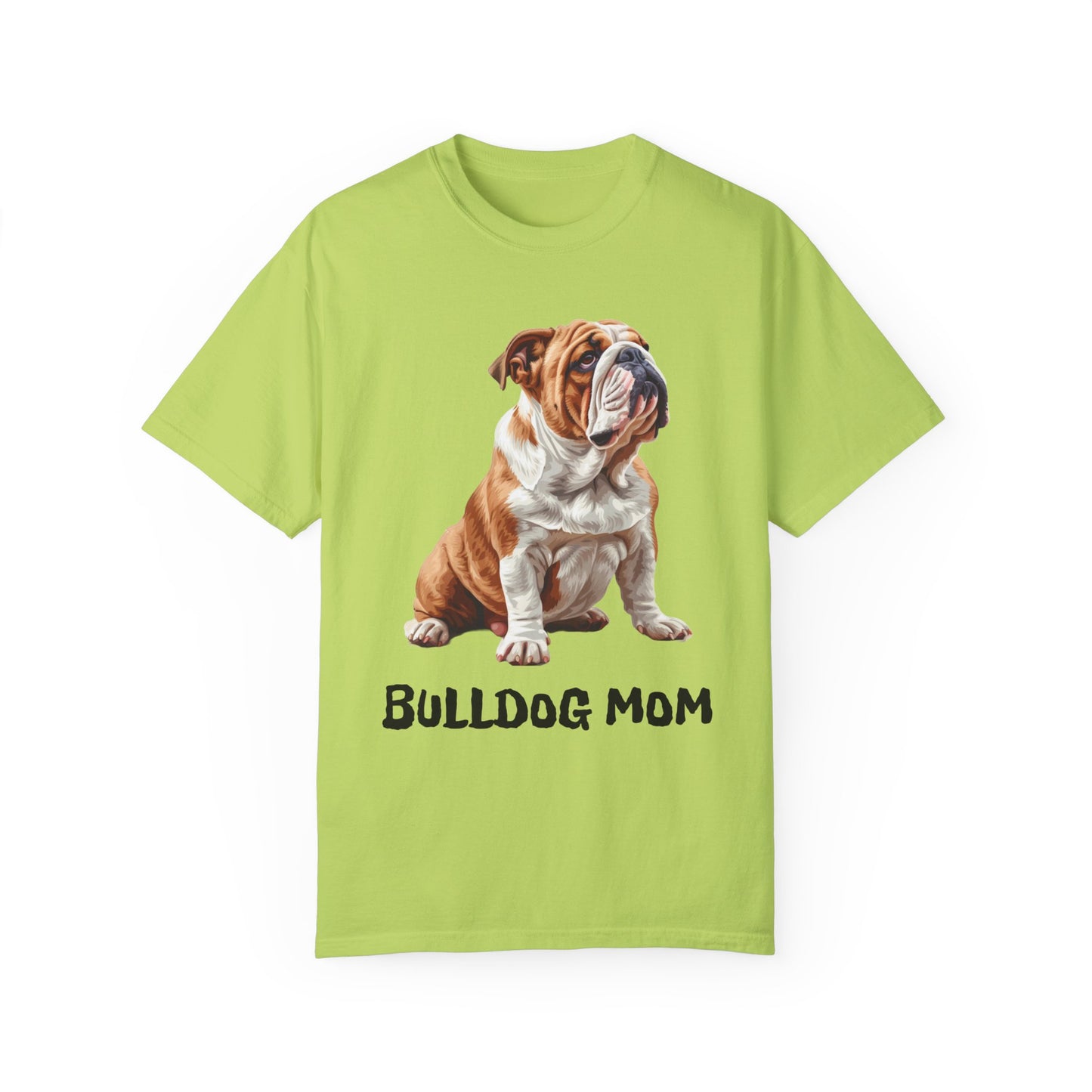 Bulldog Mom Unisex Garment-Dyed T-shirt