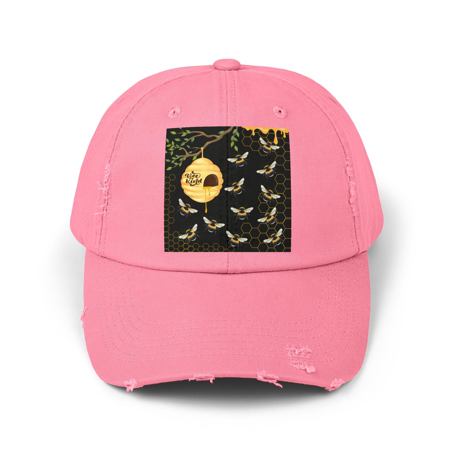 Bee Kind Unisex Distressed Cap