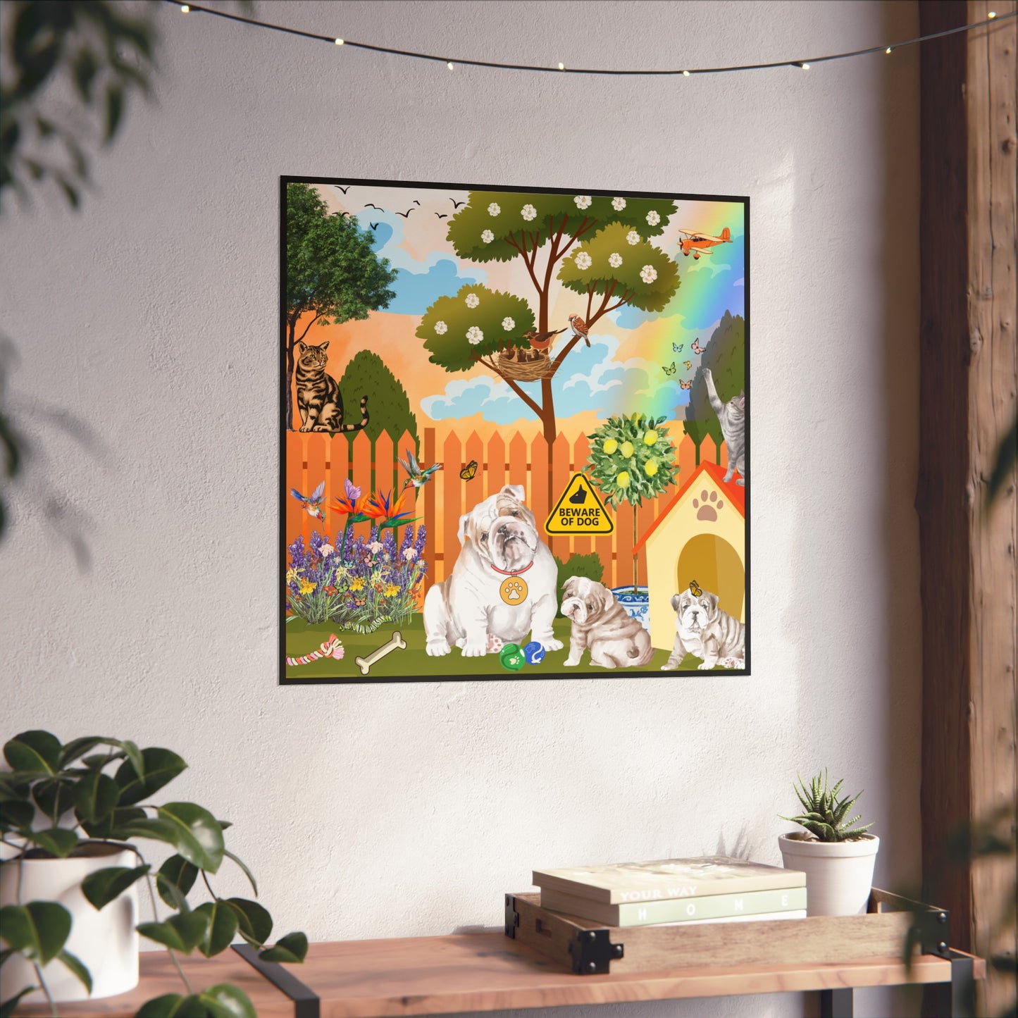 Backyard Bulldogs Fine Art Posters
