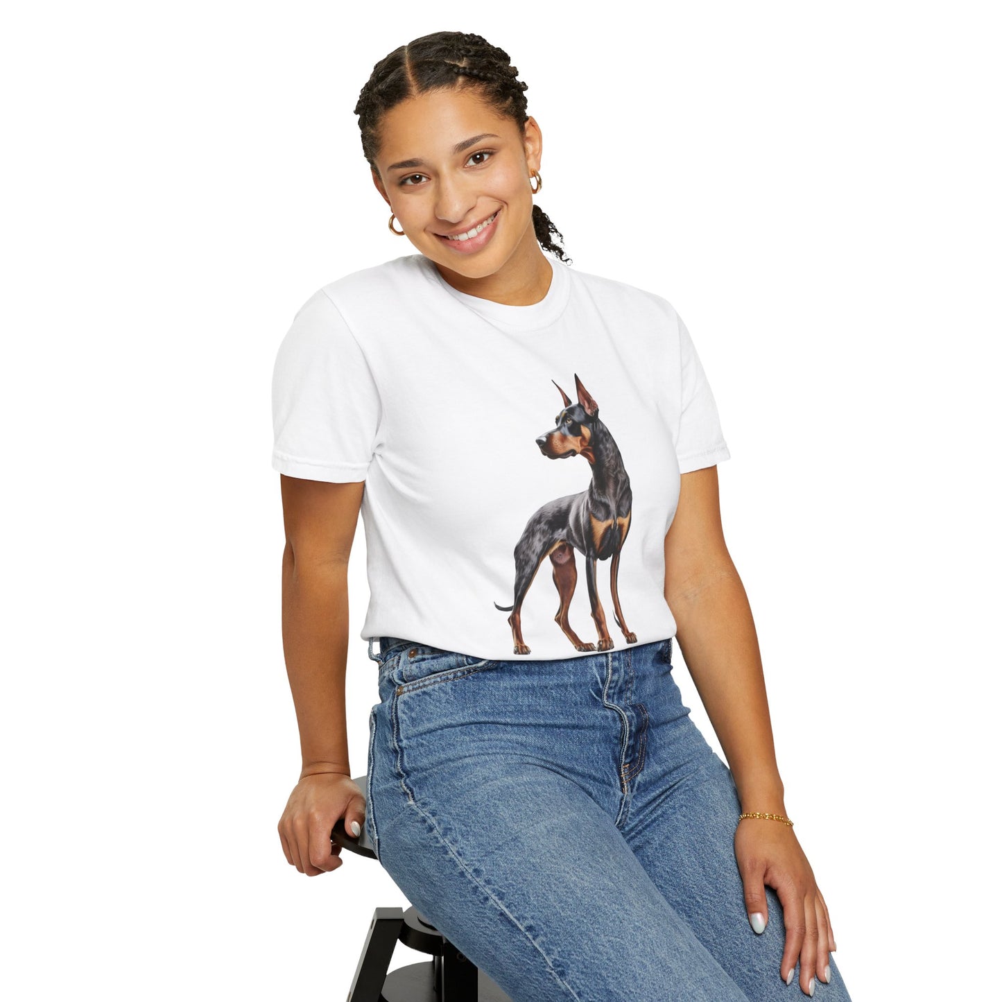 Dobie Mom Unisex Garment-Dyed T-shirt