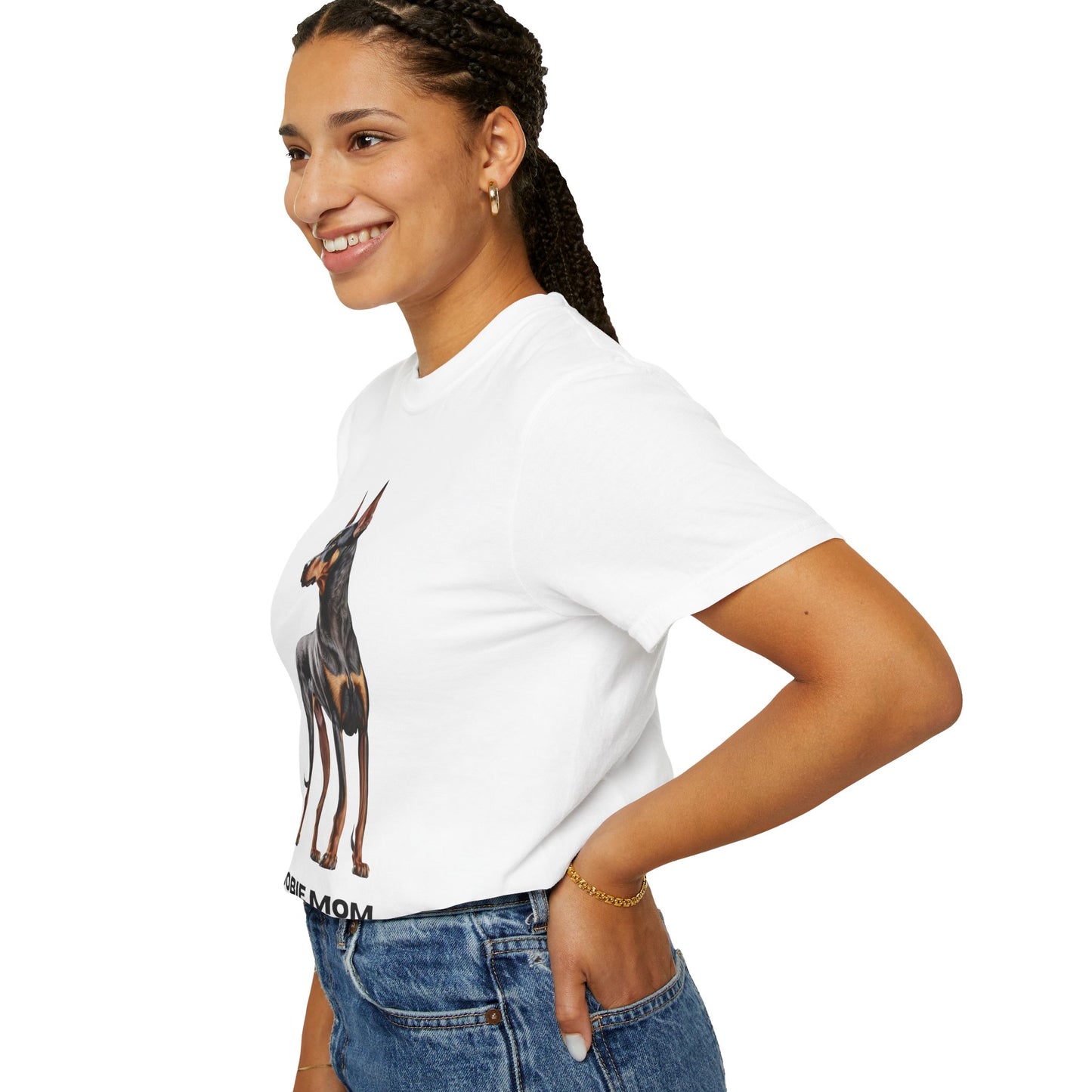 Dobie Mom Unisex Garment-Dyed T-shirt
