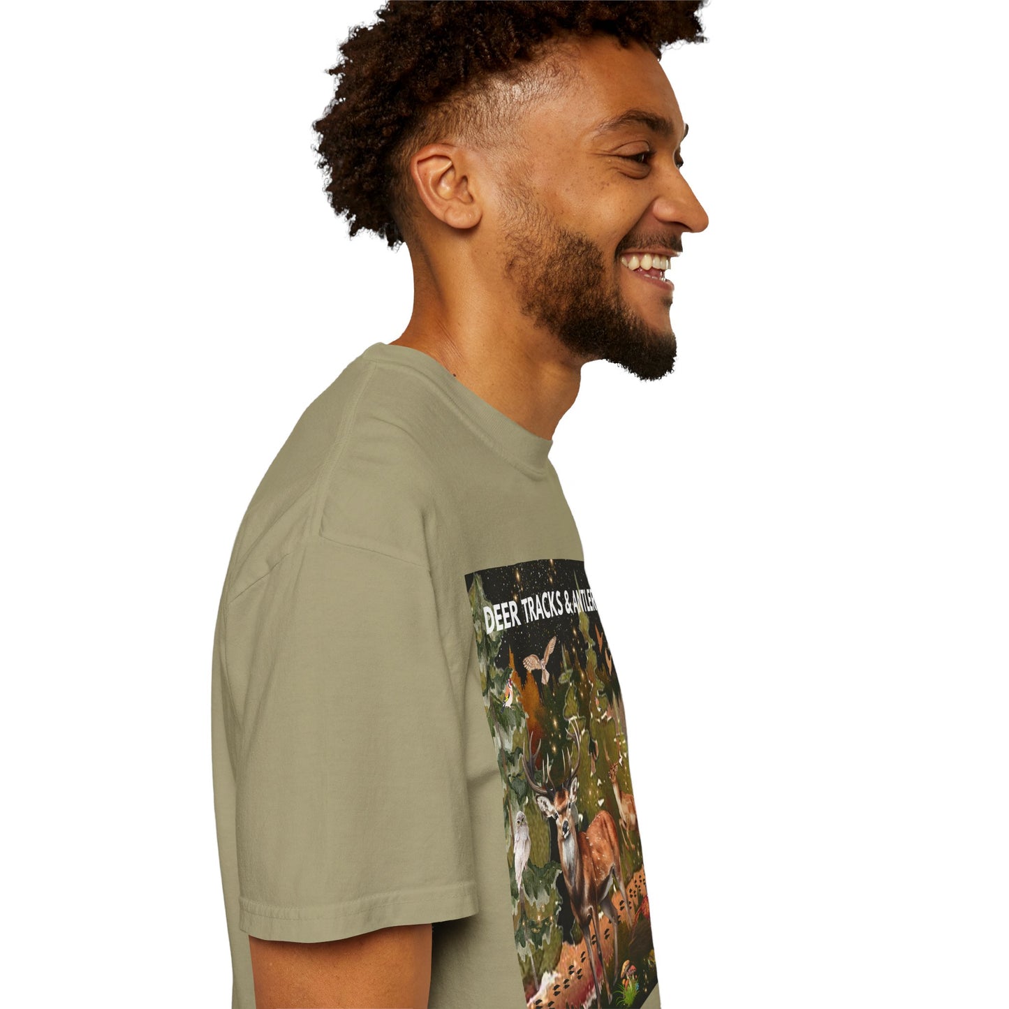 Deer Tracks & Antler Racks Unisex Garment-Dyed T-shirt