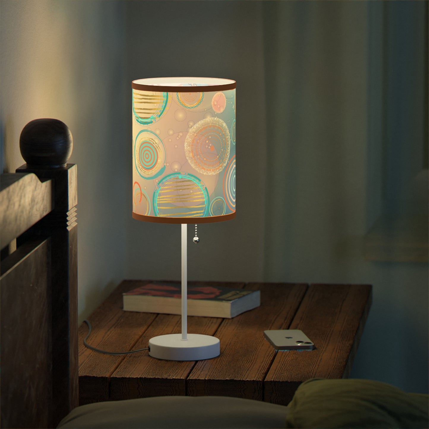 Tranquil Circles Lamp on a Stand, US|CA plug