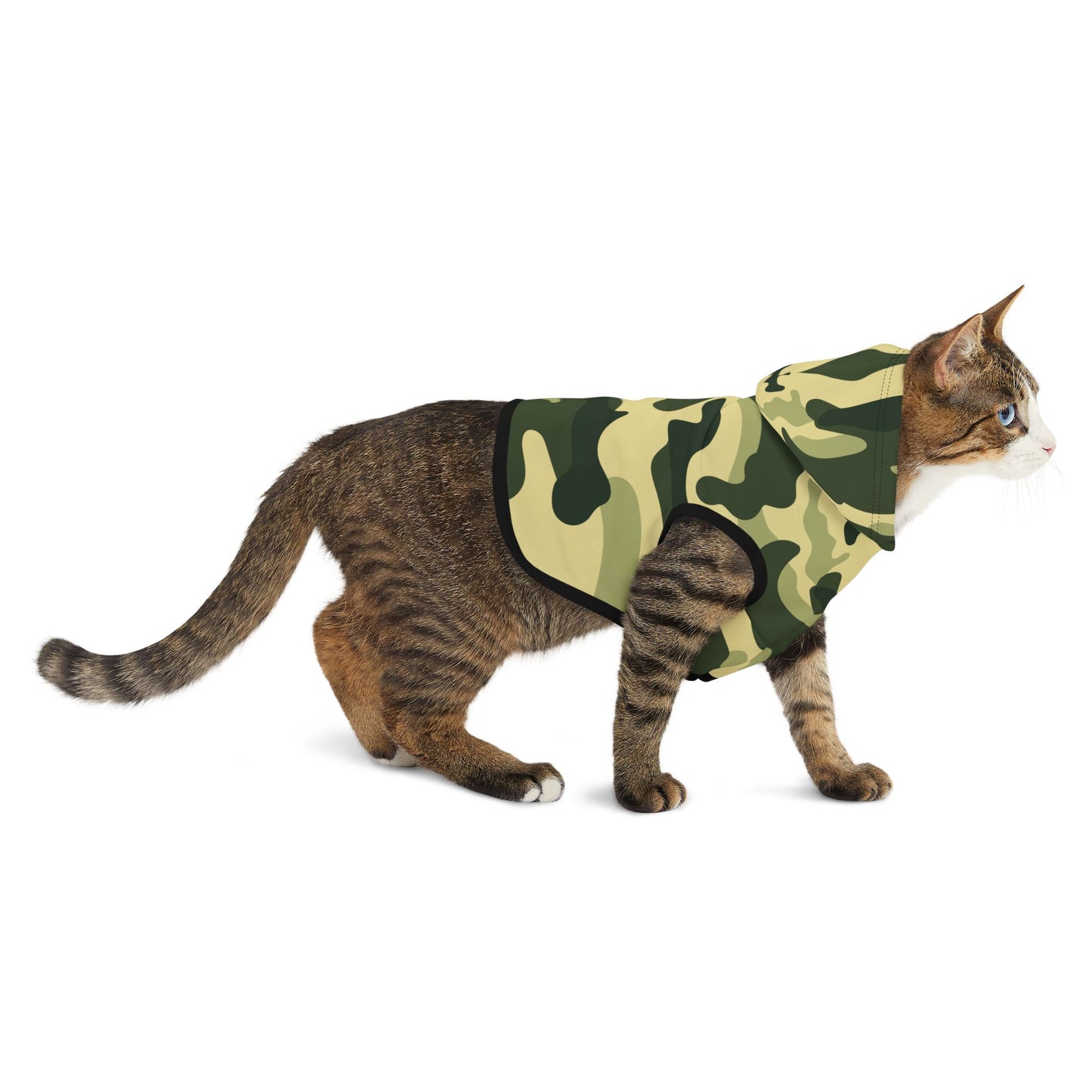 Pet Hoodie Camo Green
