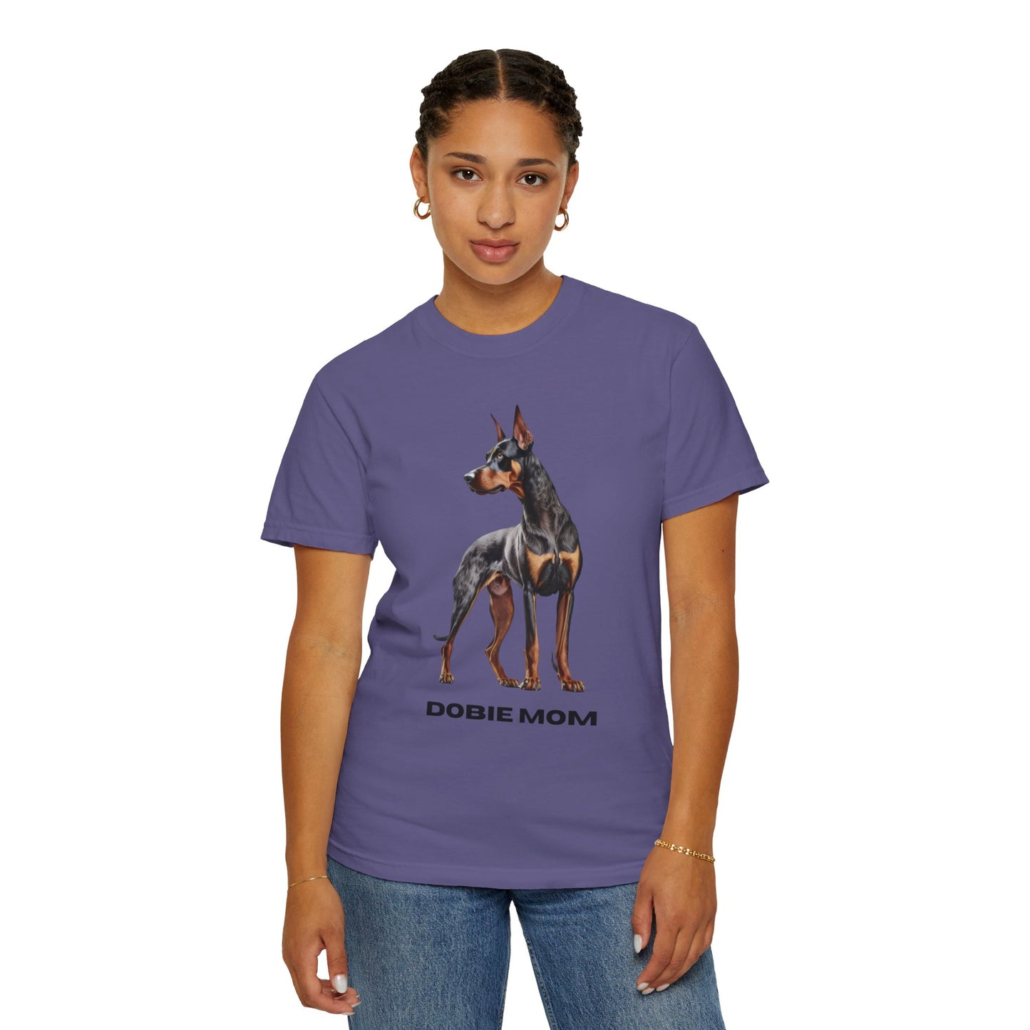 Dobie Mom Unisex Garment-Dyed T-shirt