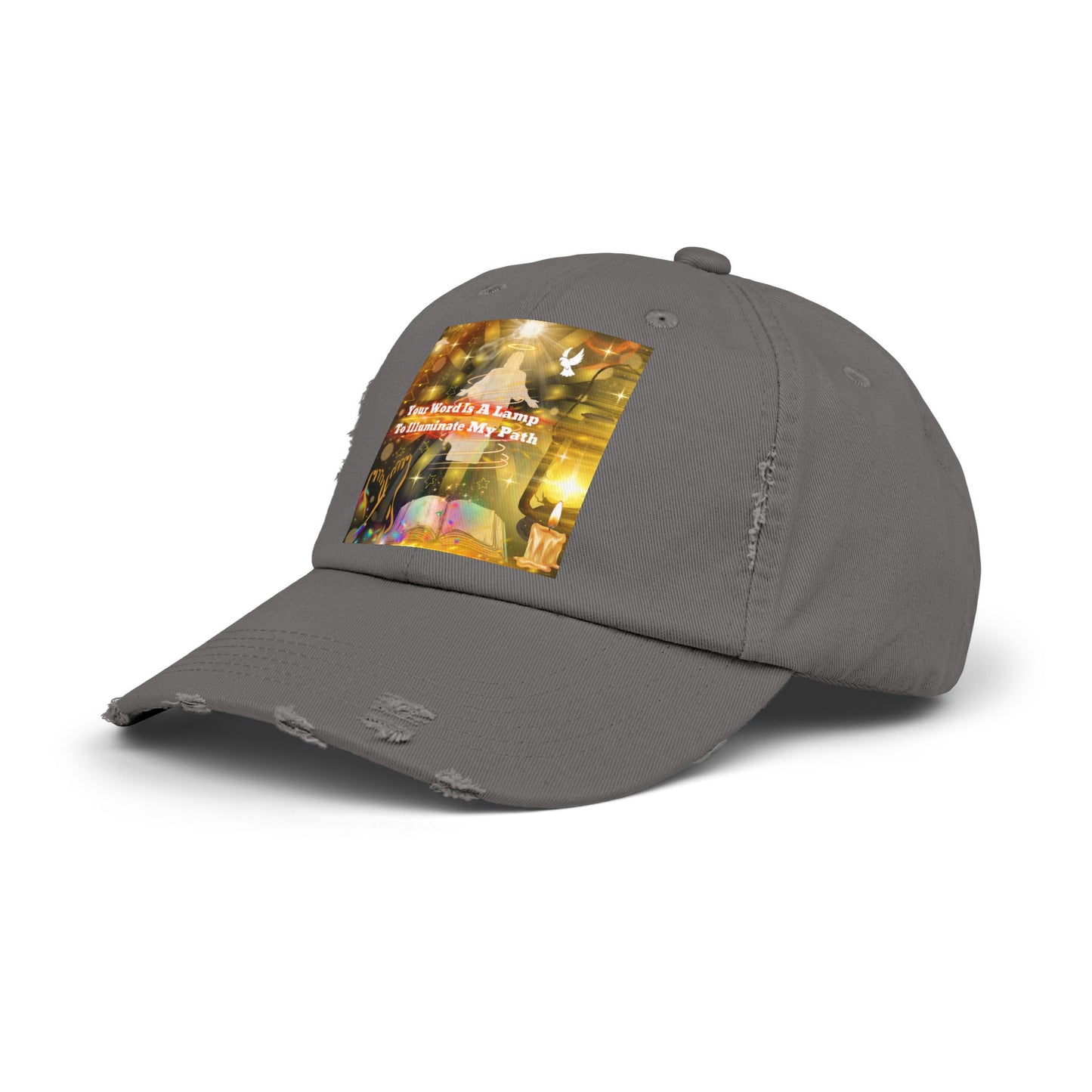Your Word Unisex Distressed Cap