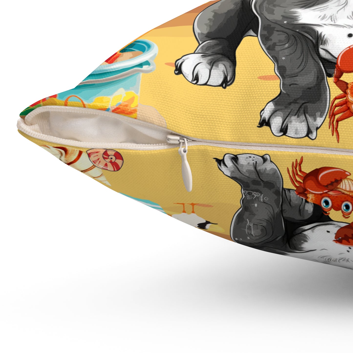 Beach Ballin Spun Polyester Square Pillow