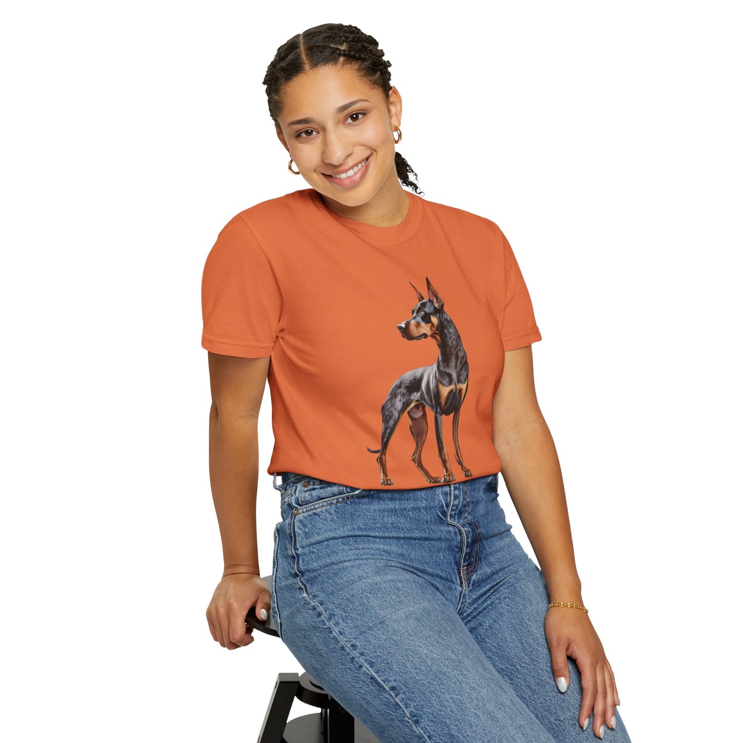 Dobie Mom Unisex Garment-Dyed T-shirt