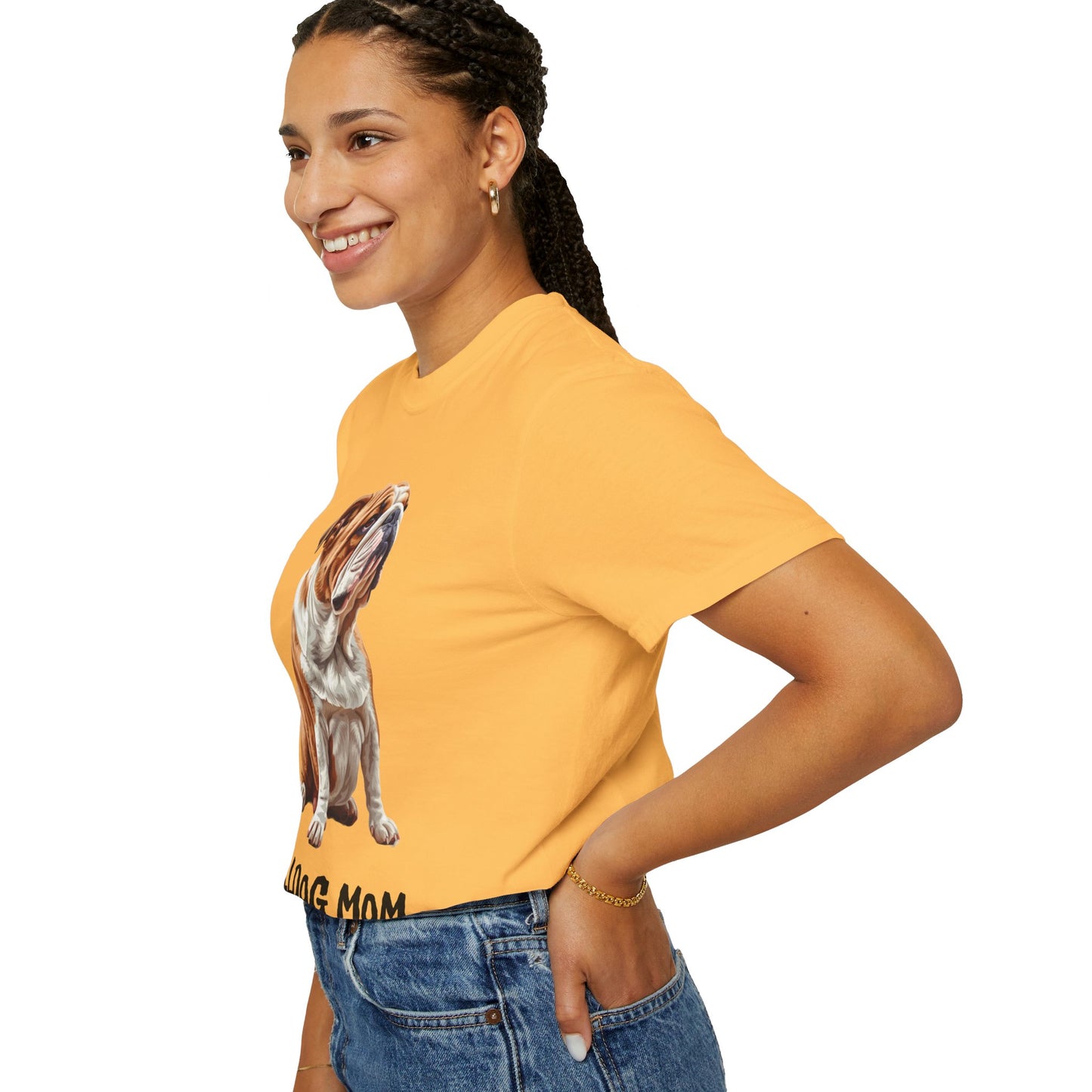 Bulldog Mom Unisex Garment-Dyed T-shirt