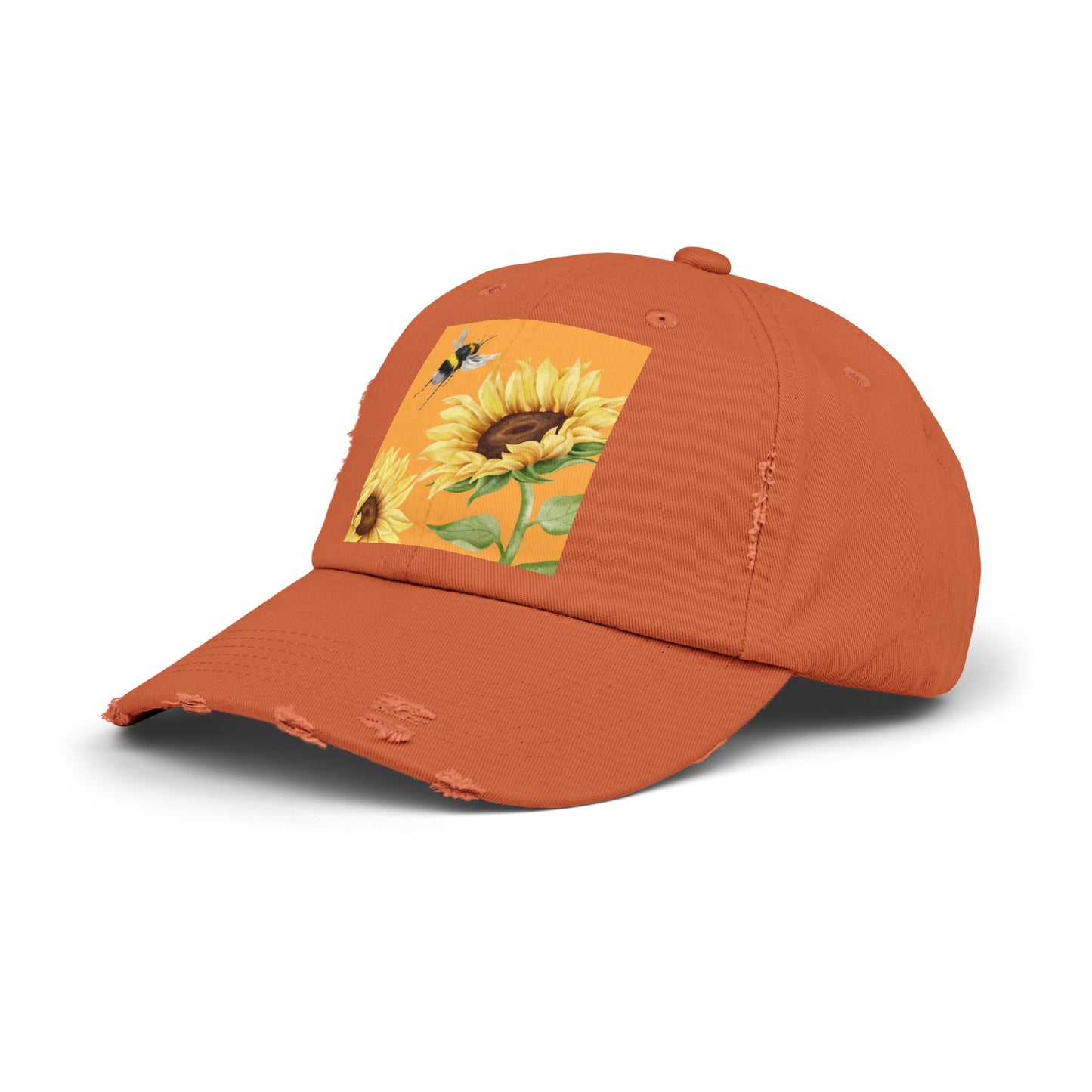 Bee Unisex Distressed Cap