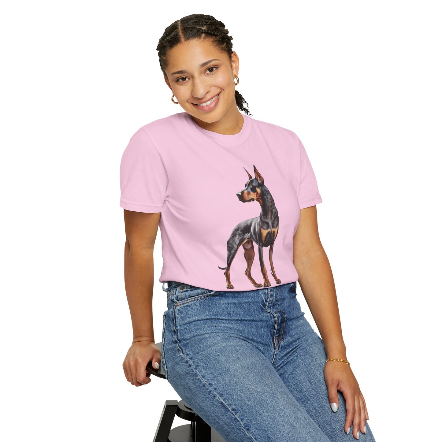 Dobie Mom Unisex Garment-Dyed T-shirt