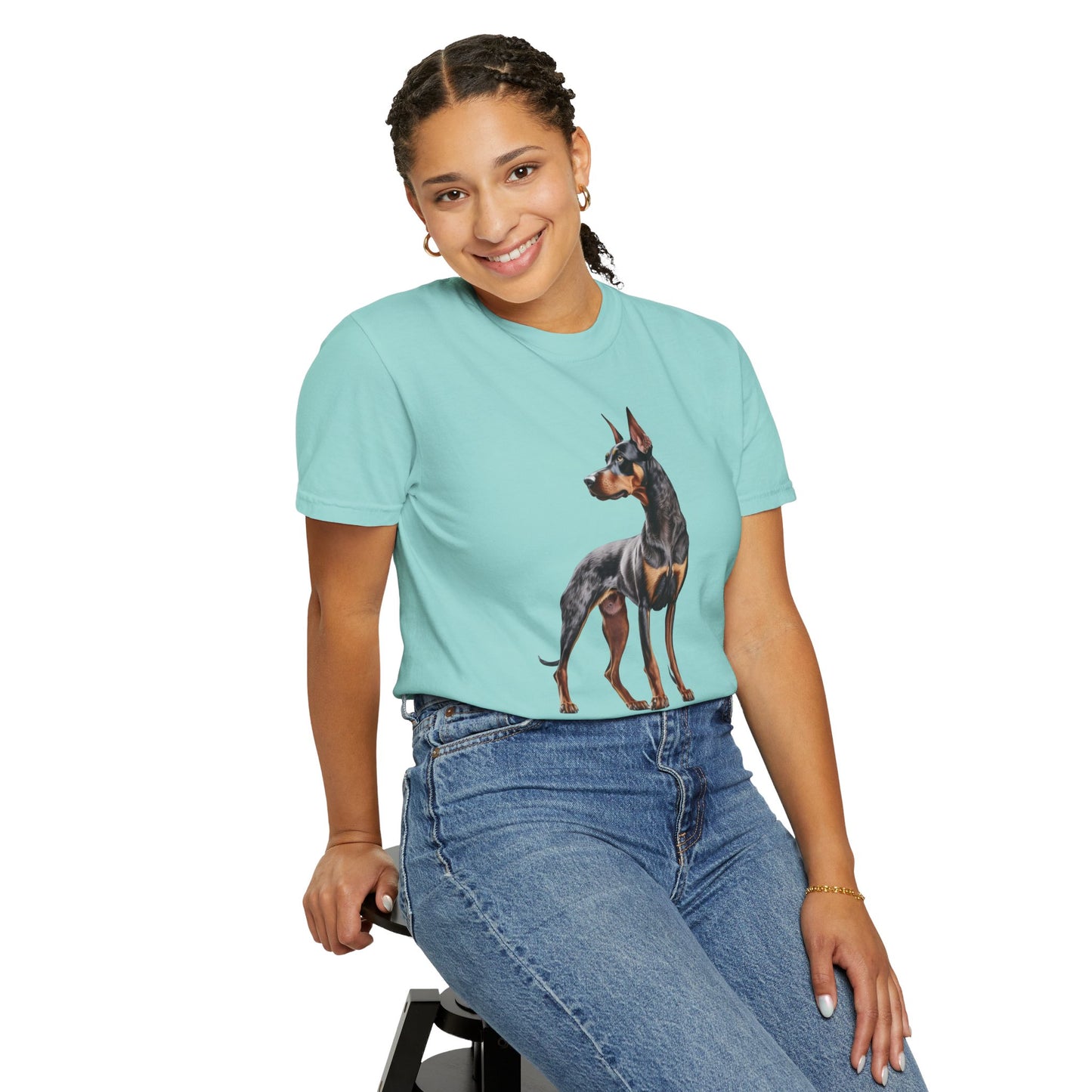 Dobie Mom Unisex Garment-Dyed T-shirt