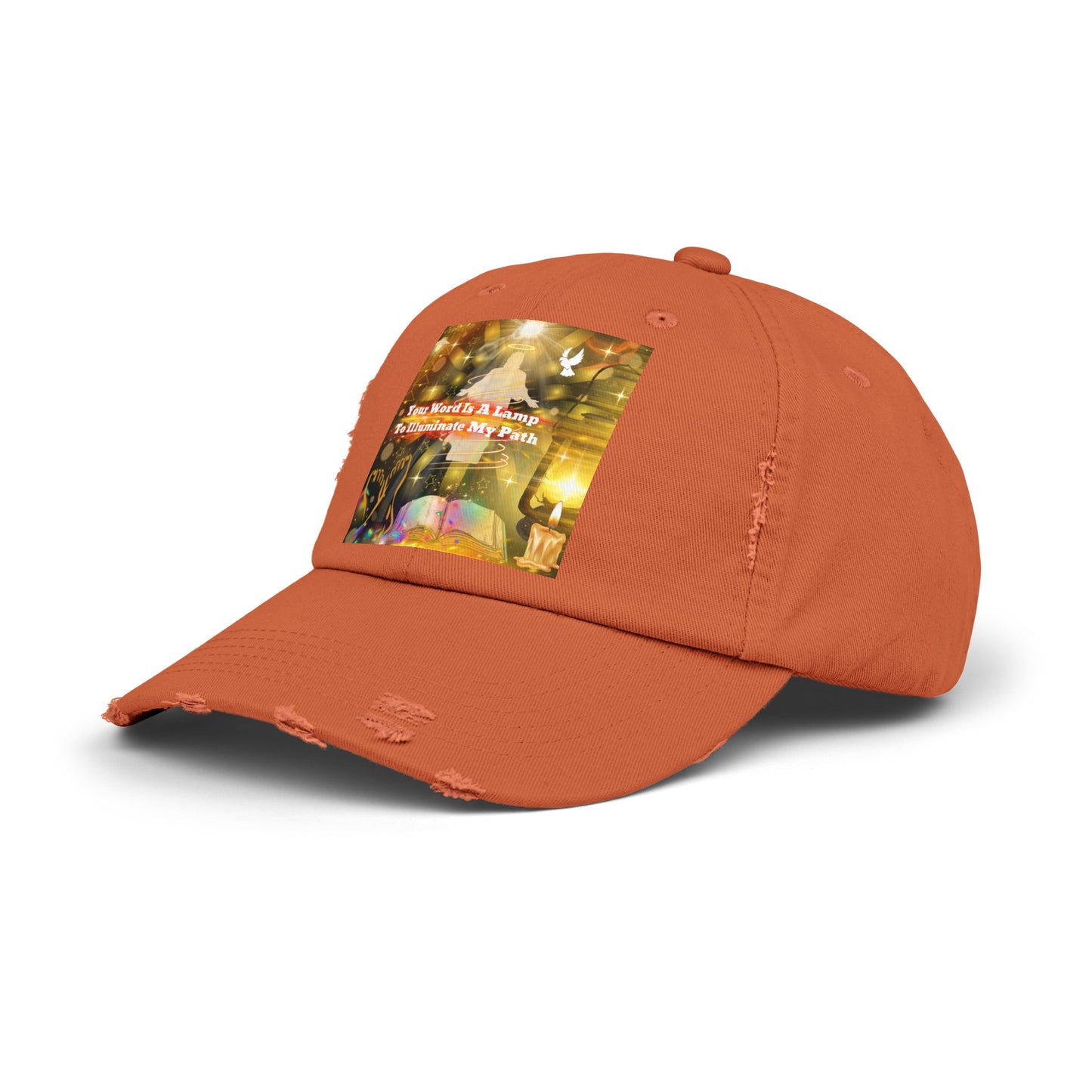 Your Word Unisex Distressed Cap