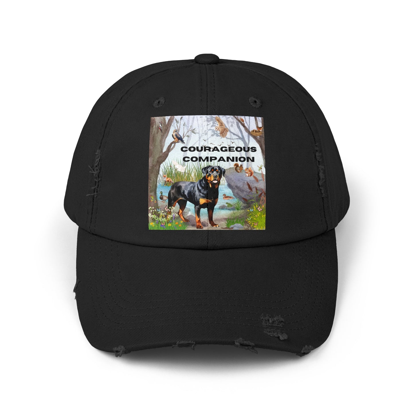 Courageous Companion Unisex Distressed Cap