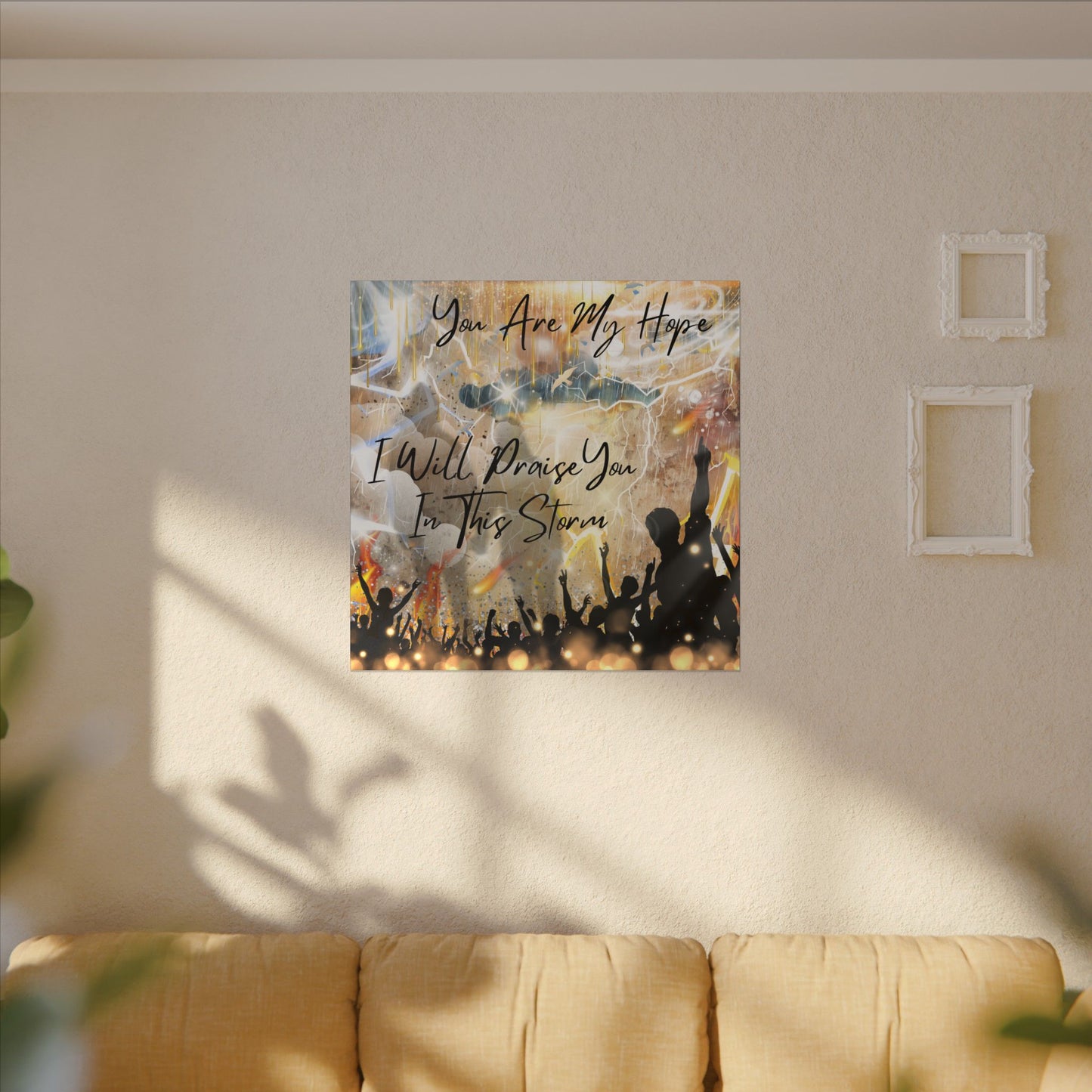 I Will Praise You - Inspirational Canvas Art Print, Faith Decor, Wall Art for Living Room, Uplifting Home Decor, Christian Gift, Praise Wall Hanging
