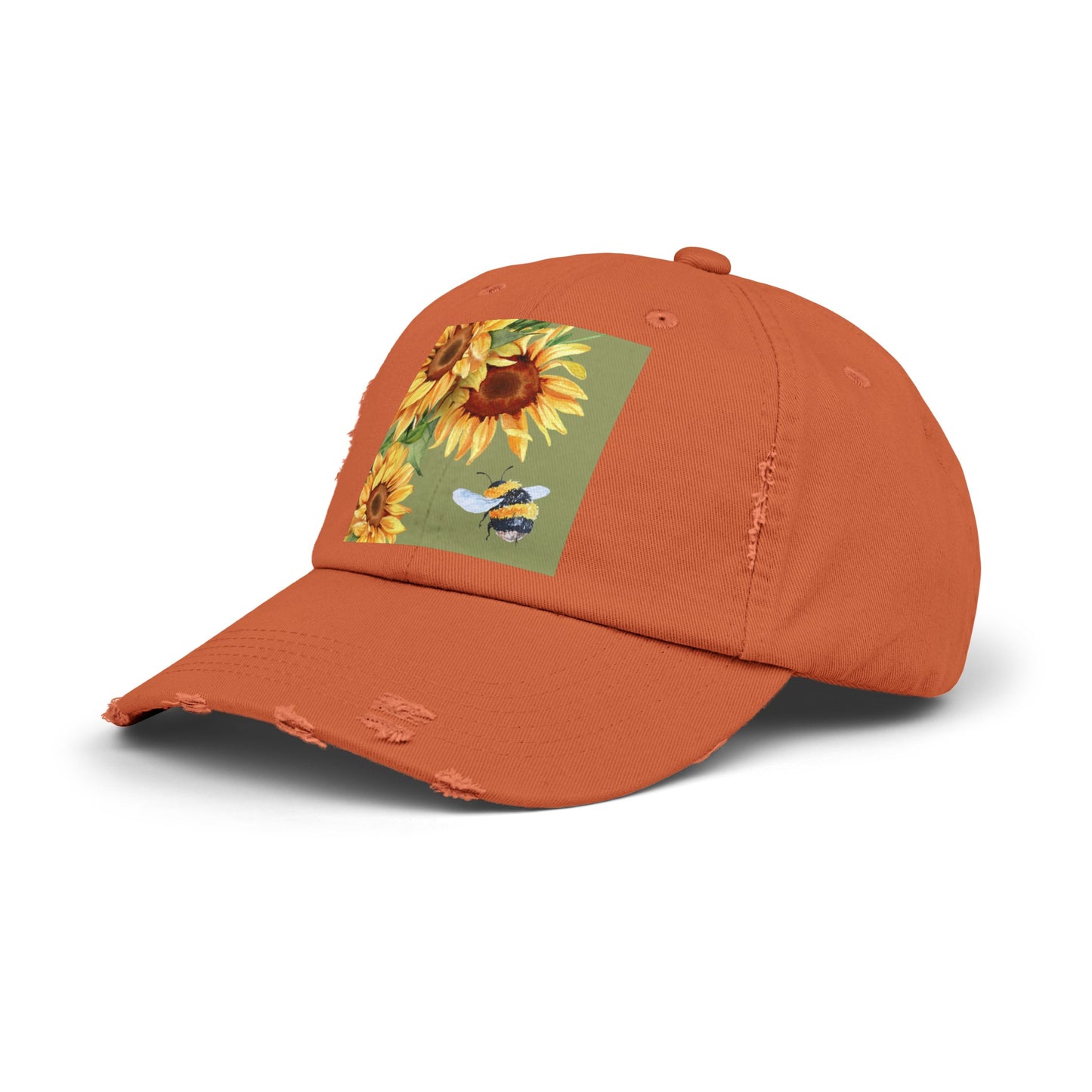 Bee 3 Unisex Distressed Cap