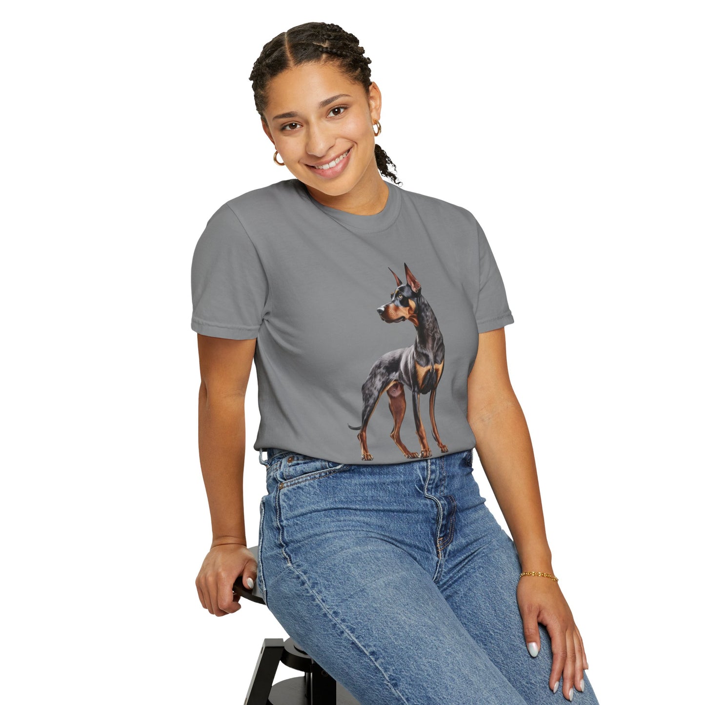 Dobie Mom Unisex Garment-Dyed T-shirt