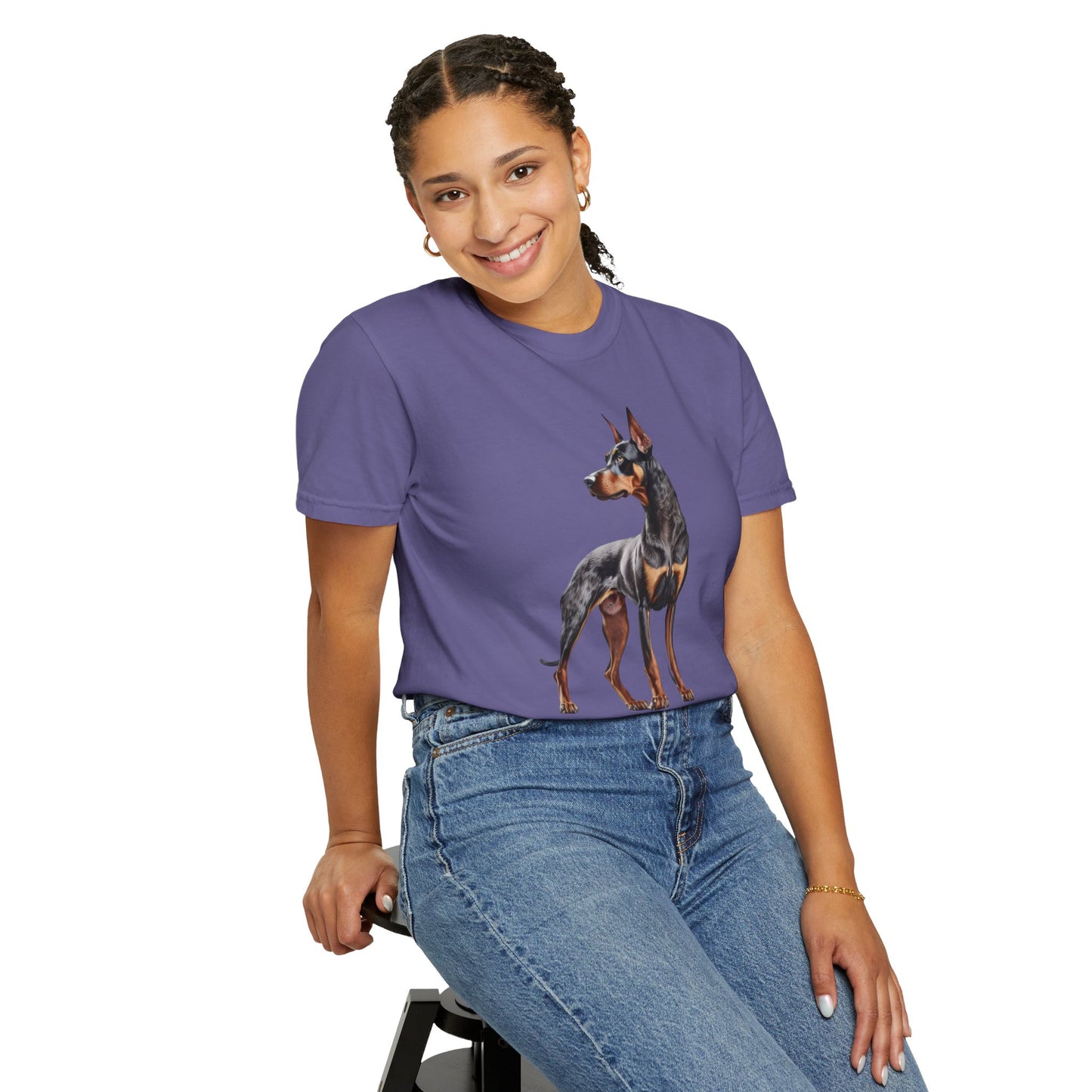 Dobie Mom Unisex Garment-Dyed T-shirt