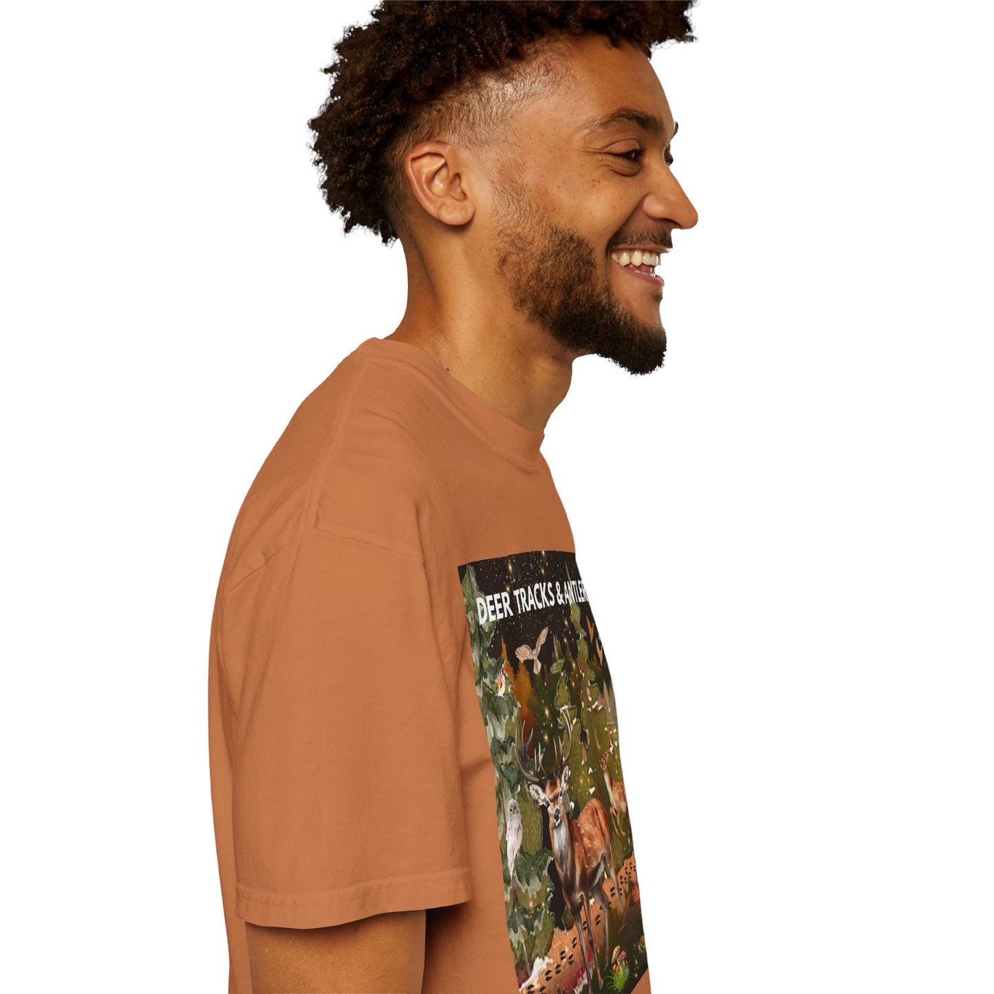 Deer Tracks & Antler Racks Unisex Garment-Dyed T-shirt