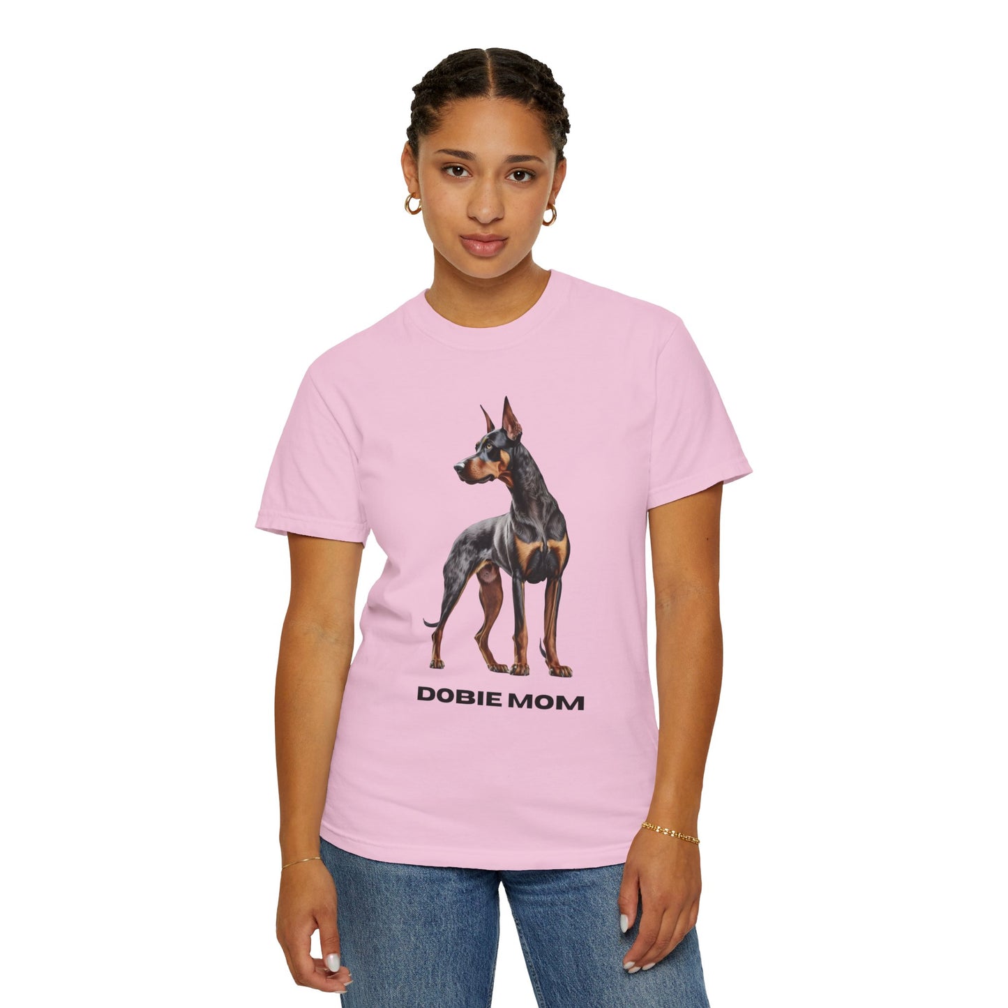 Dobie Mom Unisex Garment-Dyed T-shirt