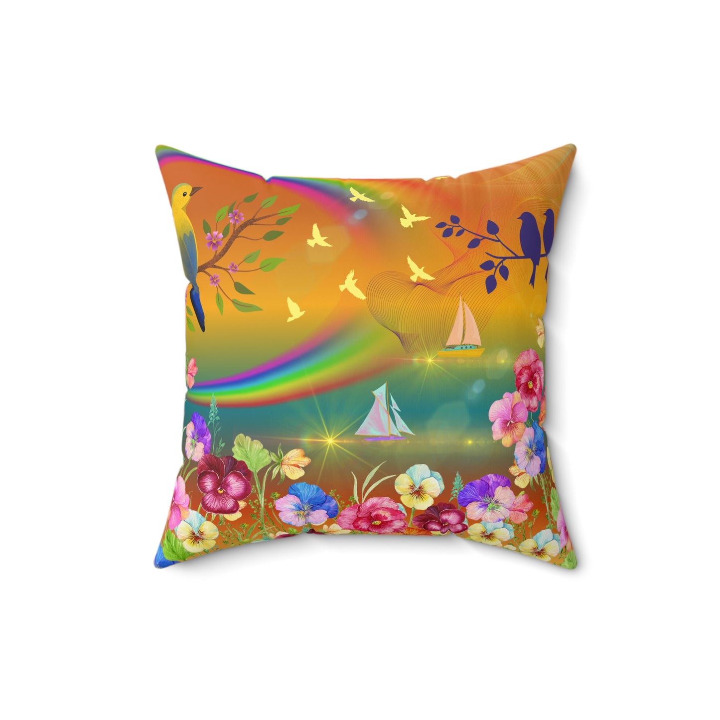 A New Day Spun Polyester Square Pillow