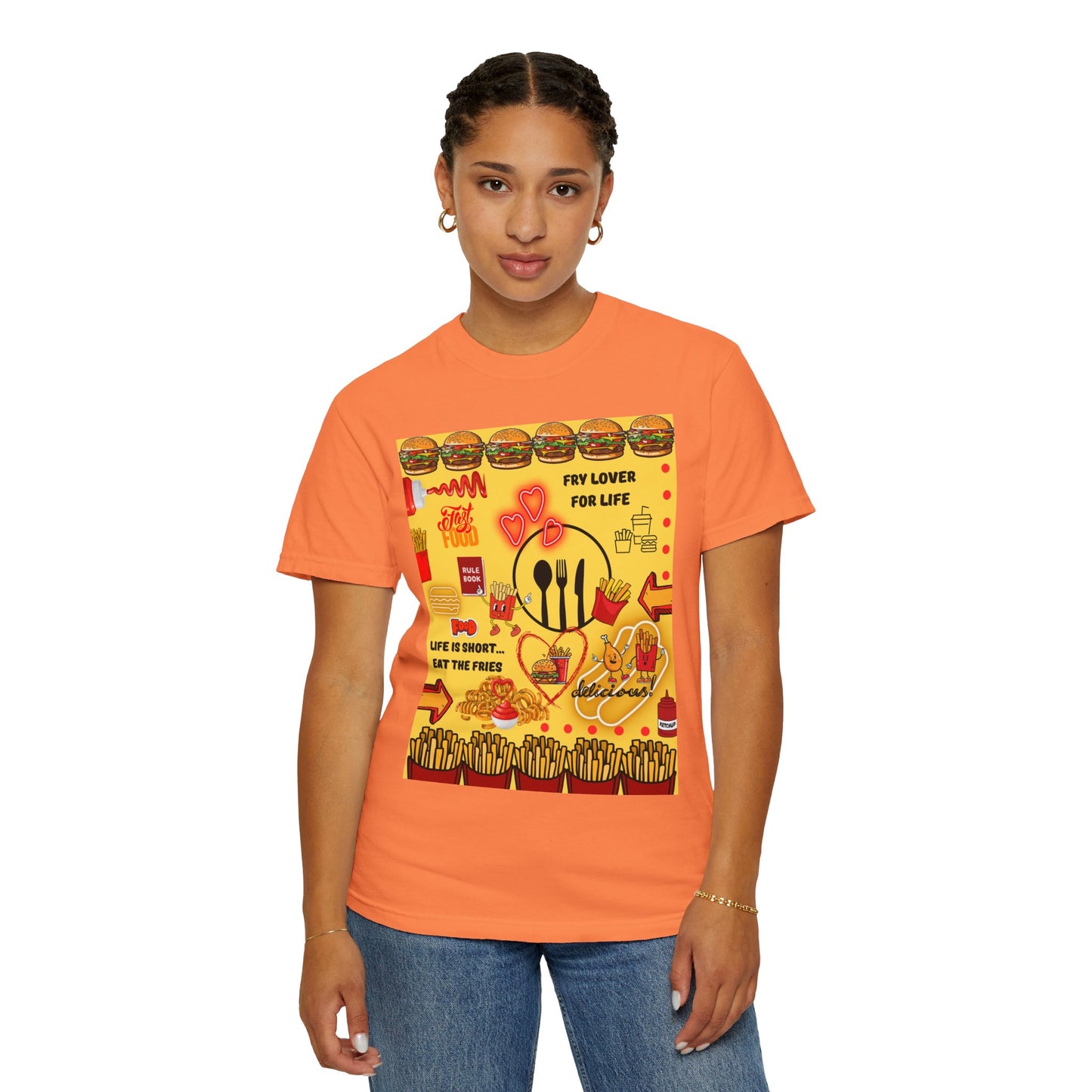 Eat The Fries Unisex Garment-Dyed T-shirt