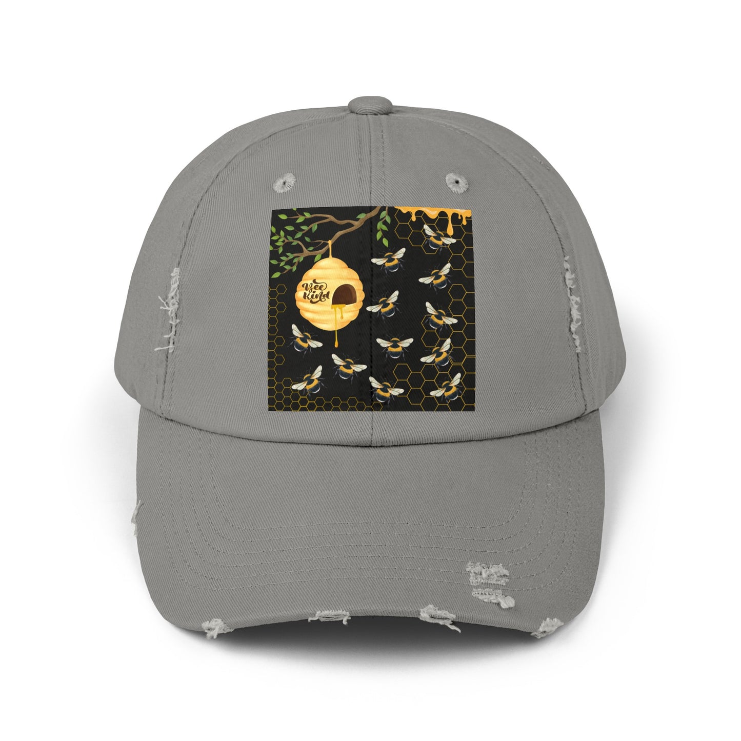 Bee Kind Unisex Distressed Cap