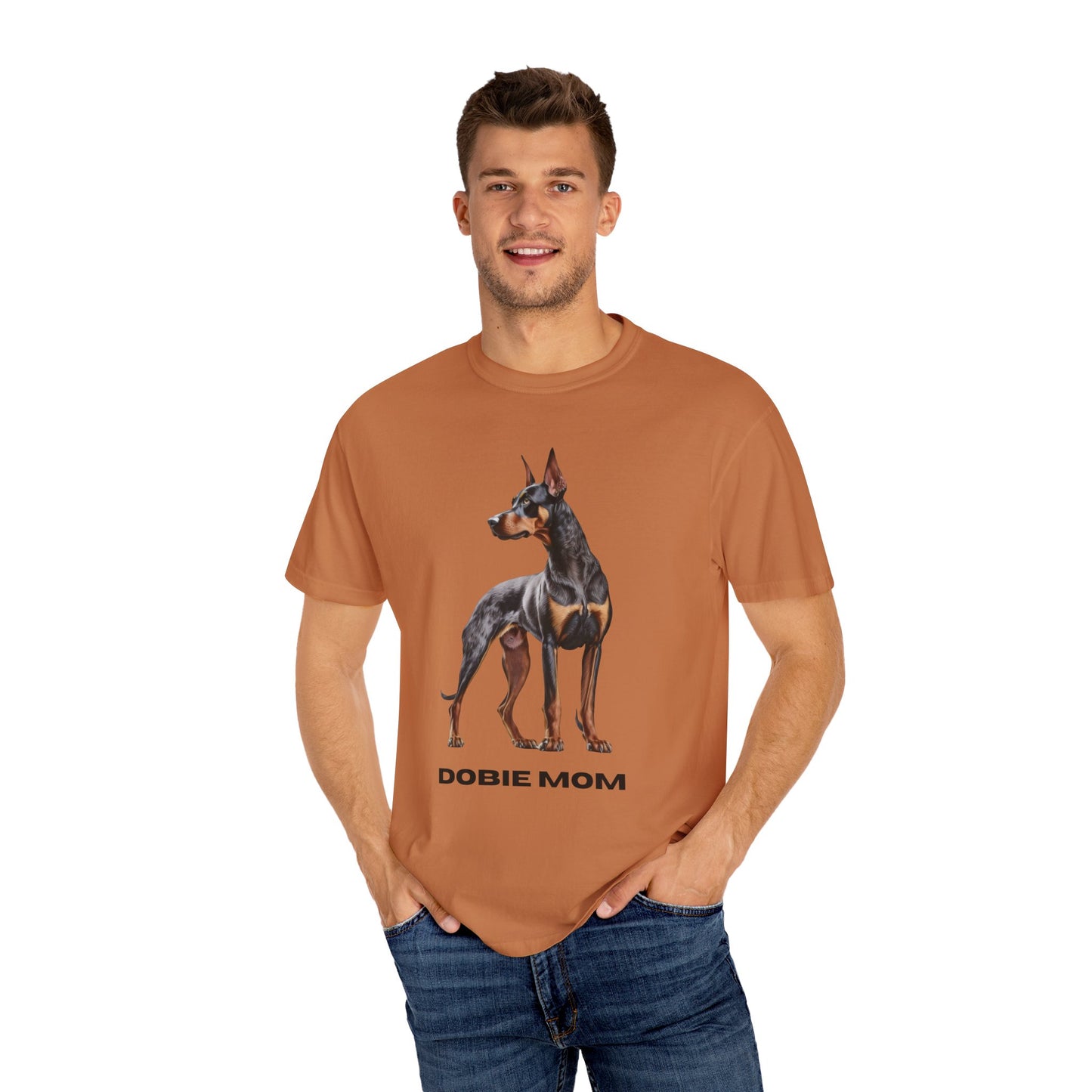 Dobie Mom Unisex Garment-Dyed T-shirt