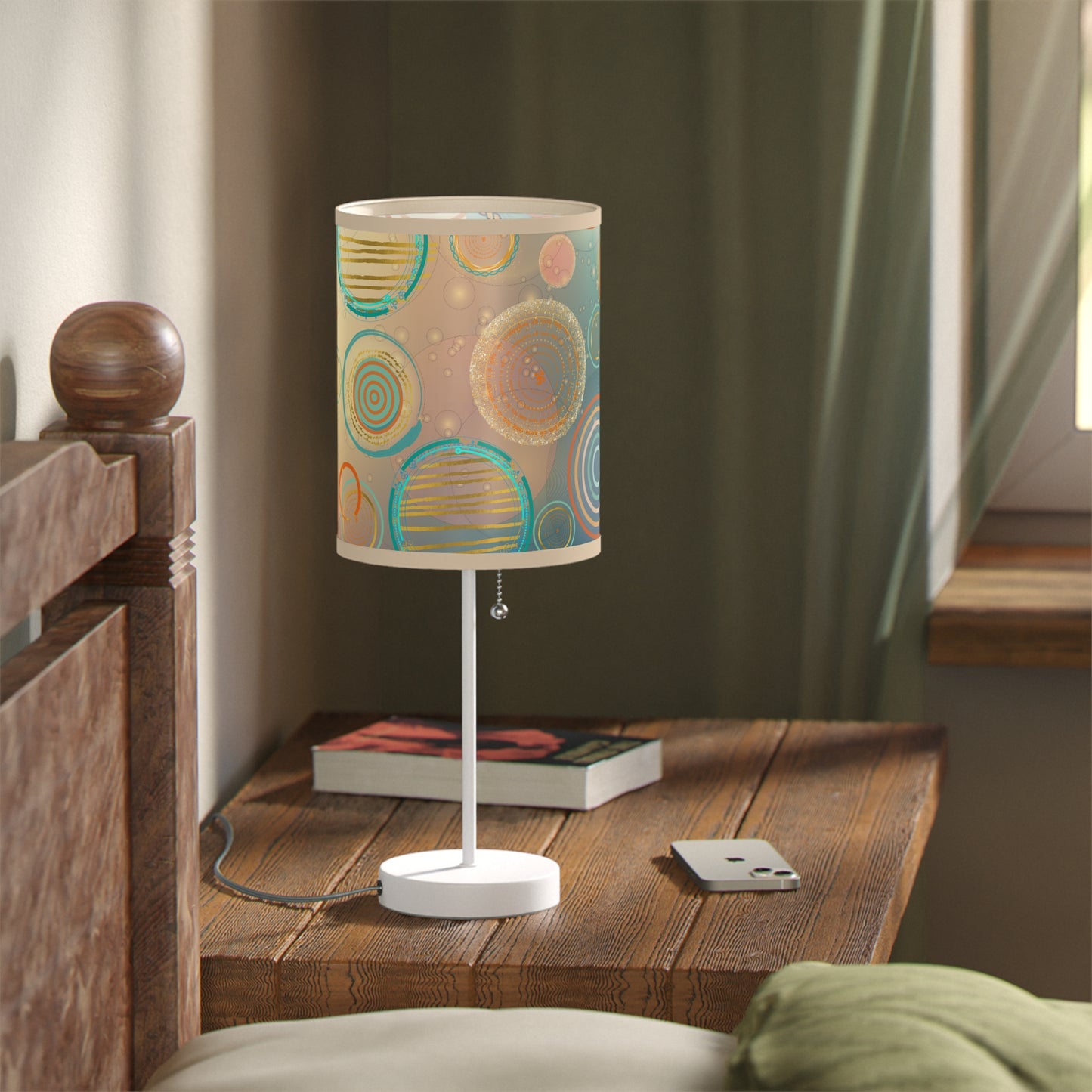 Tranquil Circles Lamp on a Stand, US|CA plug