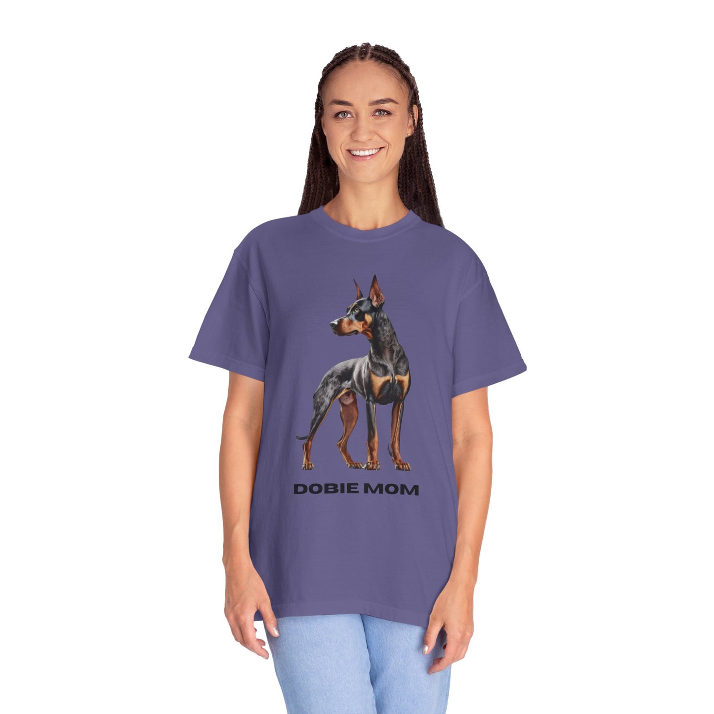 Dobie Mom Unisex Garment-Dyed T-shirt