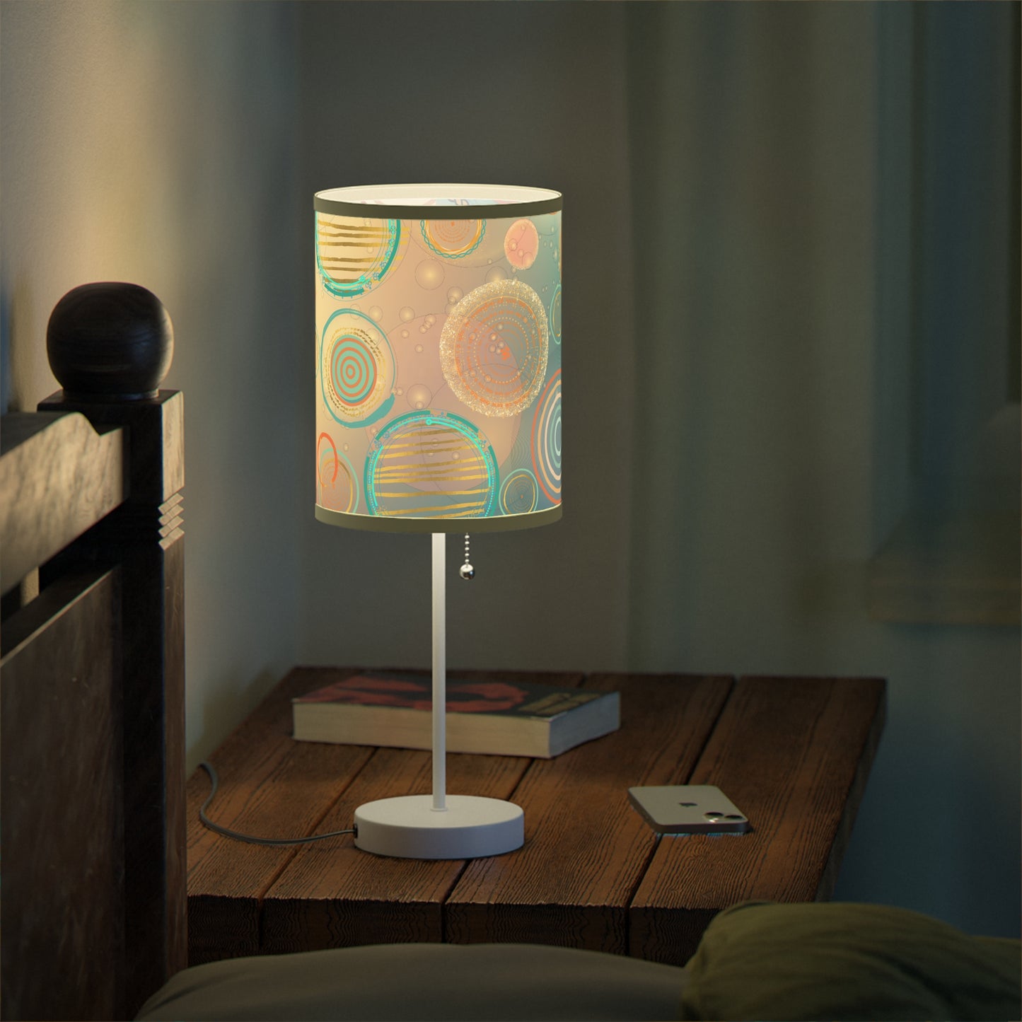 Tranquil Circles Lamp on a Stand, US|CA plug