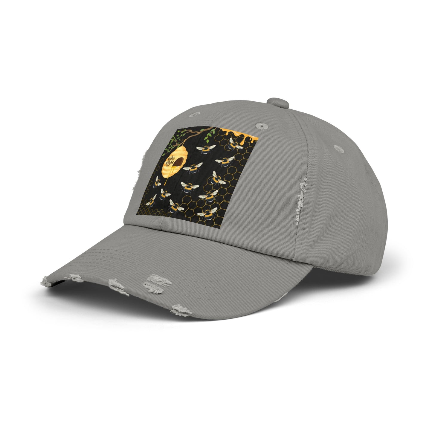 Bee Kind Unisex Distressed Cap