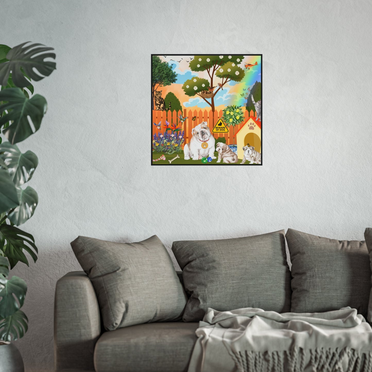 Backyard Bulldogs Fine Art Posters