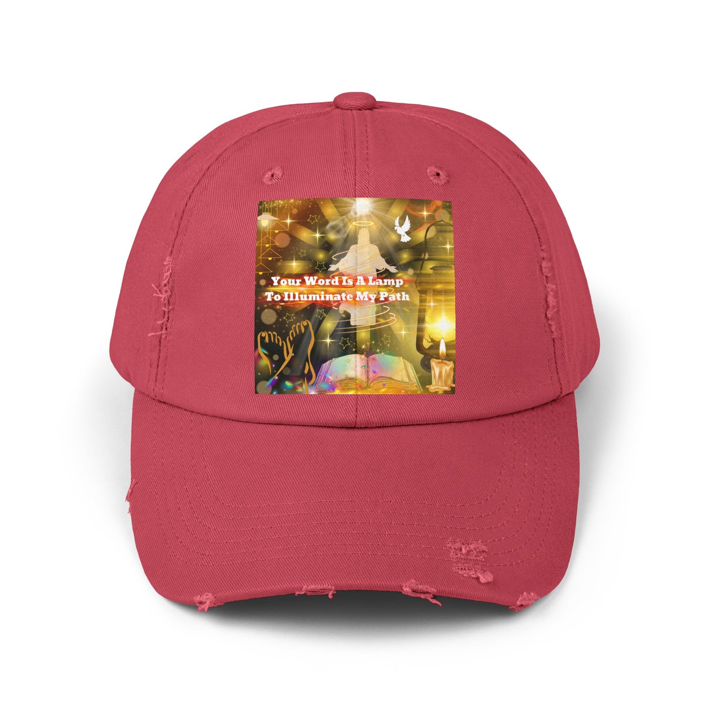 Your Word Unisex Distressed Cap