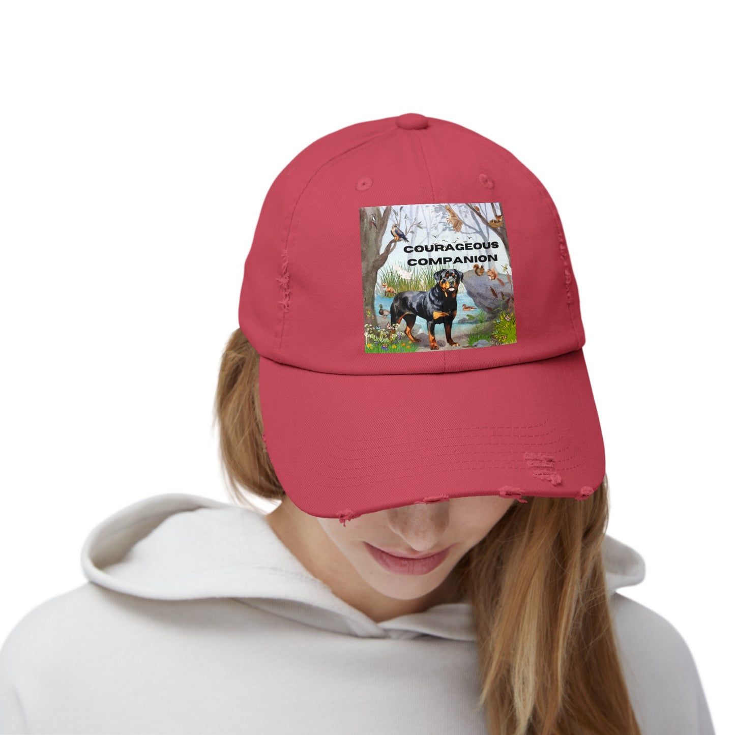 Courageous Companion Unisex Distressed Cap