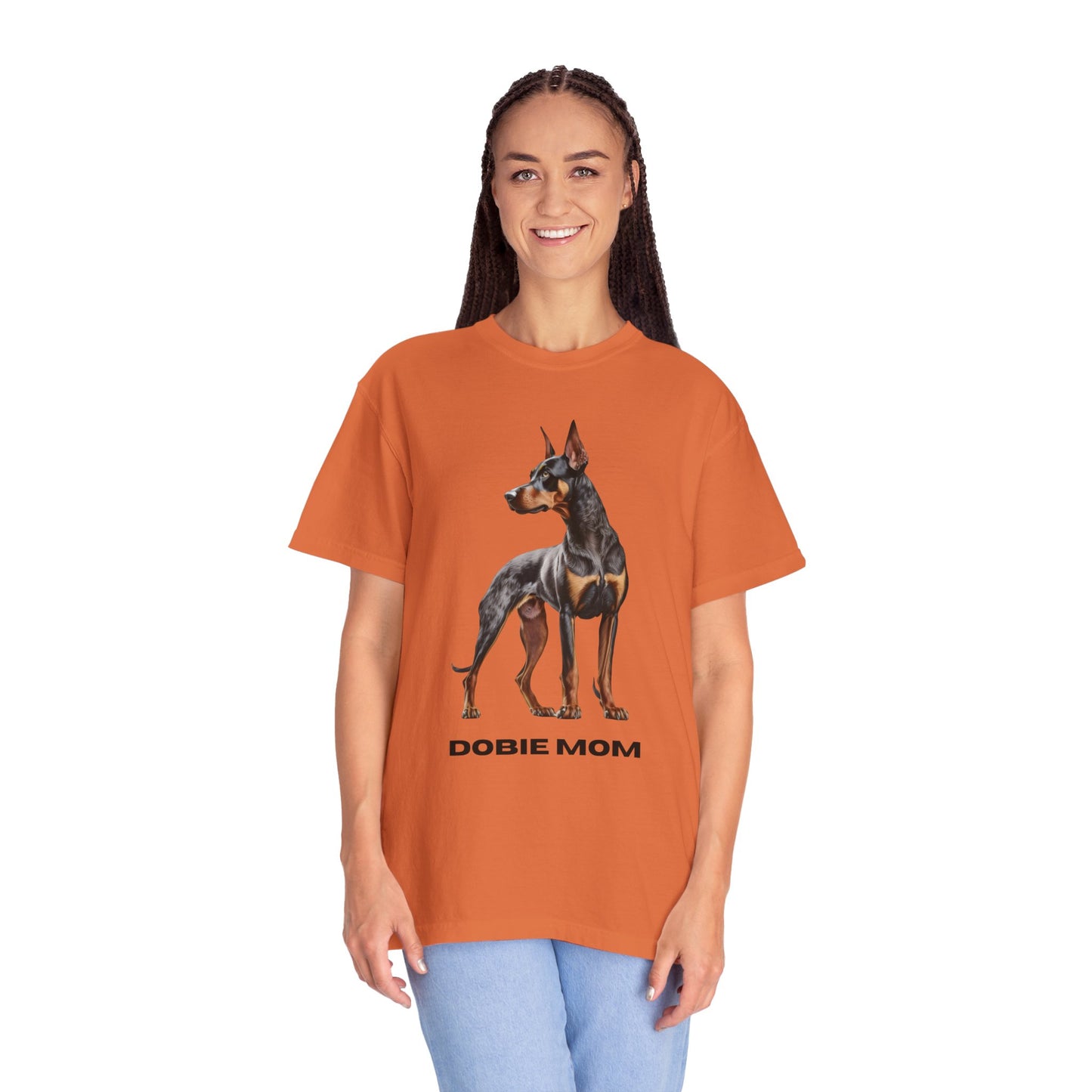 Dobie Mom Unisex Garment-Dyed T-shirt