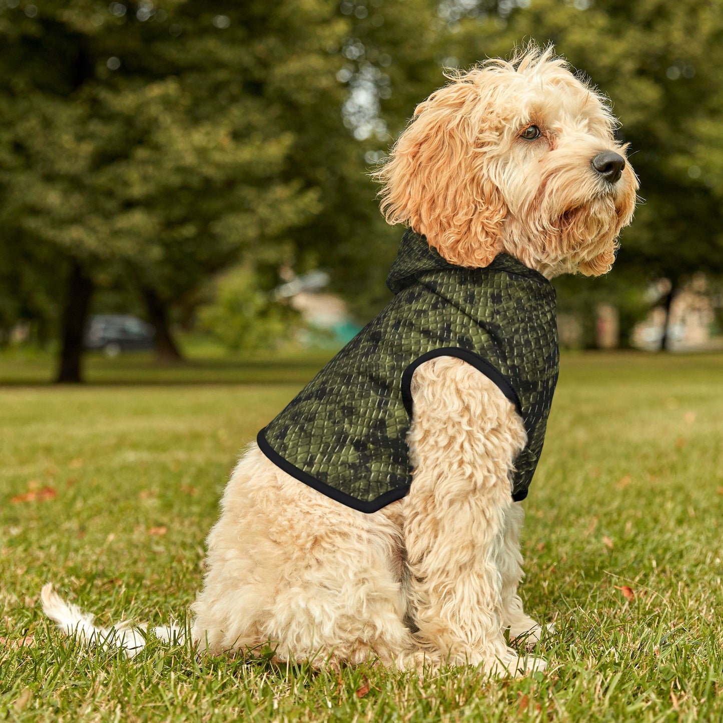 Pet Hoodie Python Green
