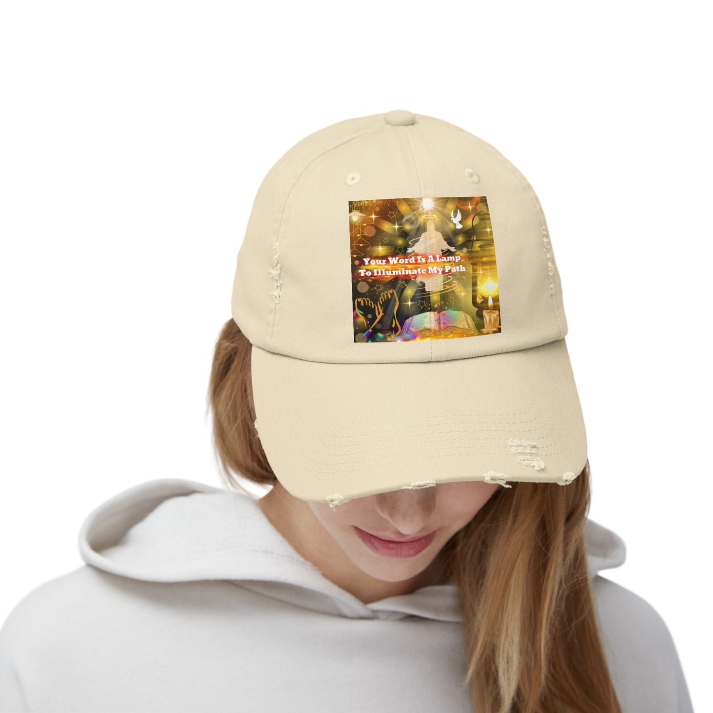 Your Word Unisex Distressed Cap