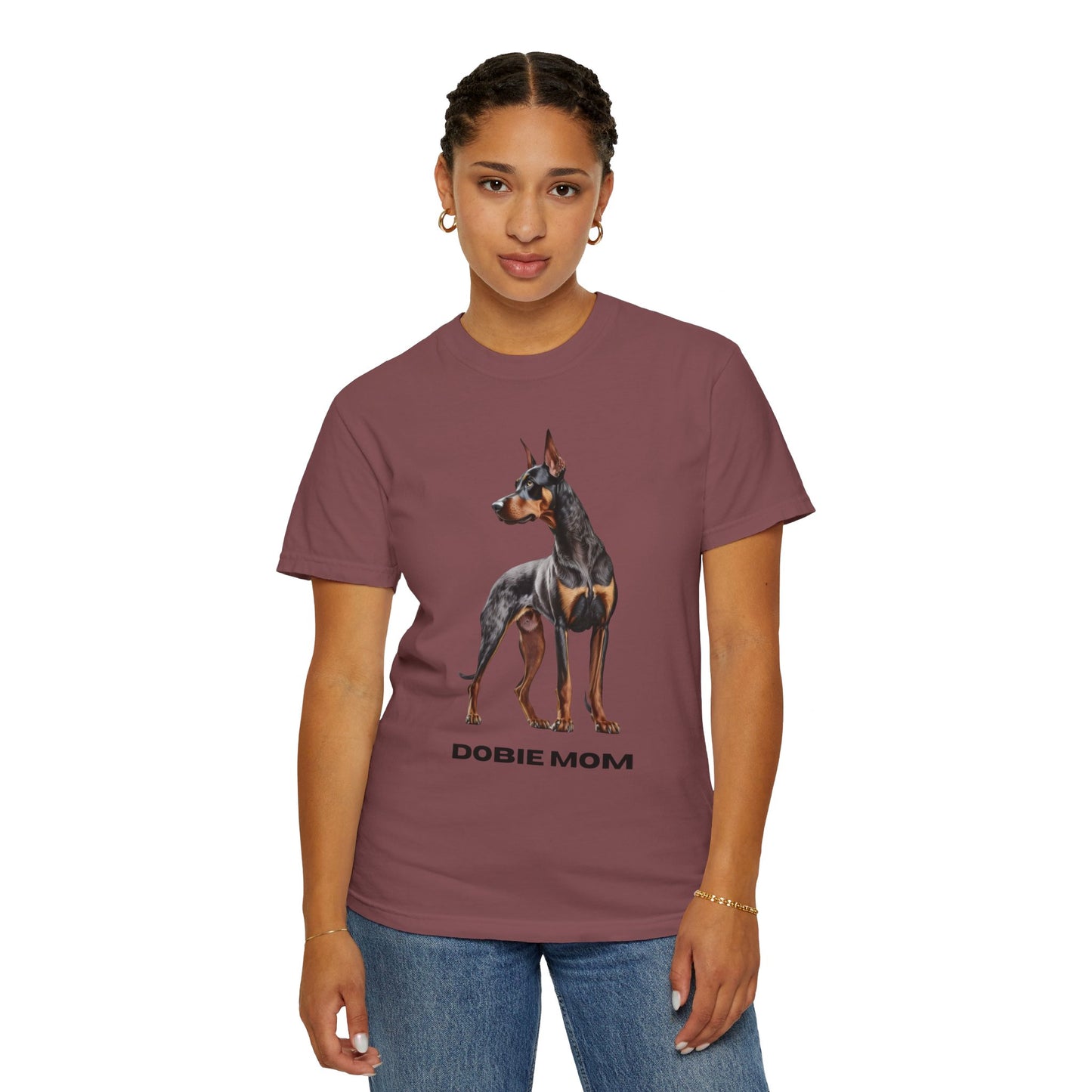 Dobie Mom Unisex Garment-Dyed T-shirt