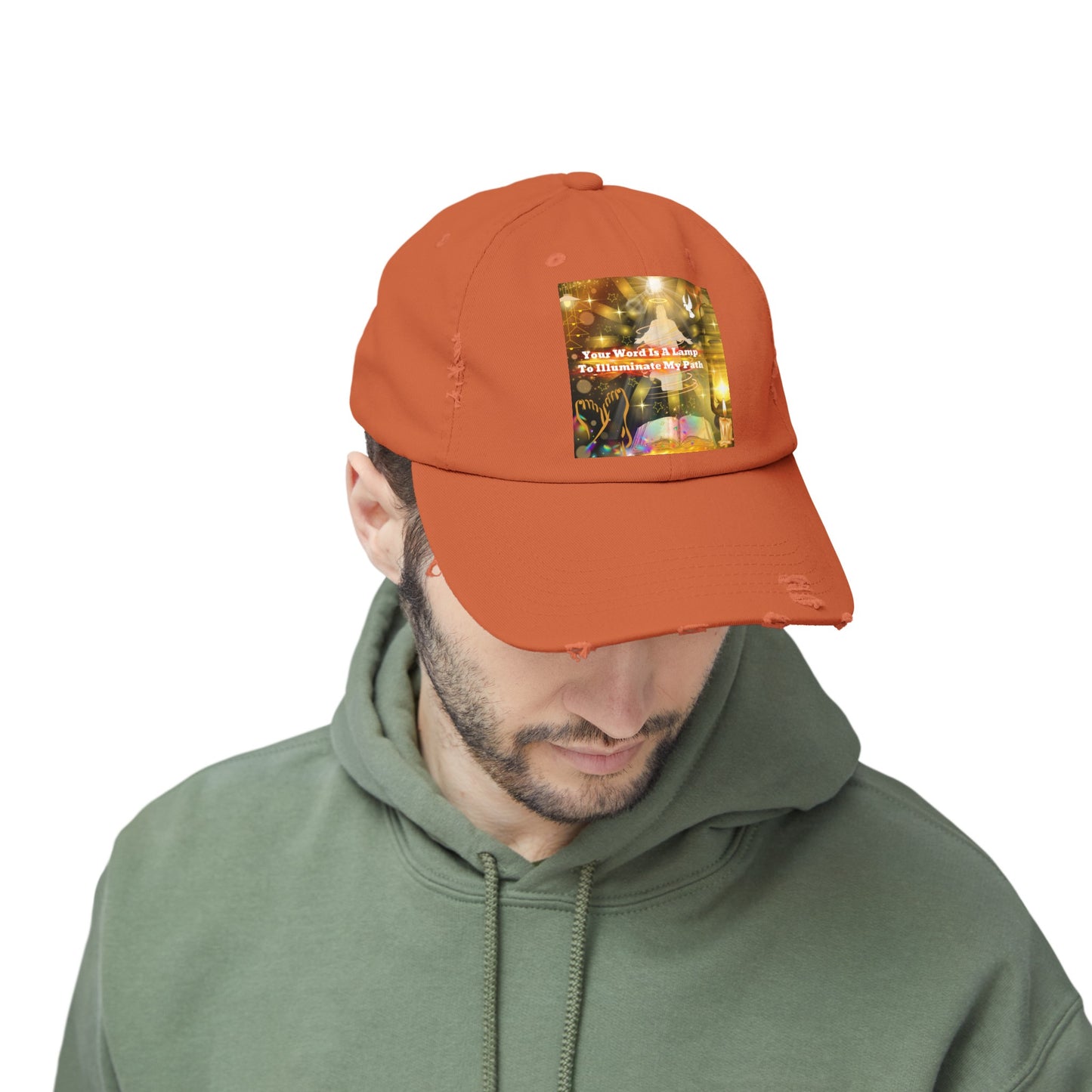 Your Word Unisex Distressed Cap